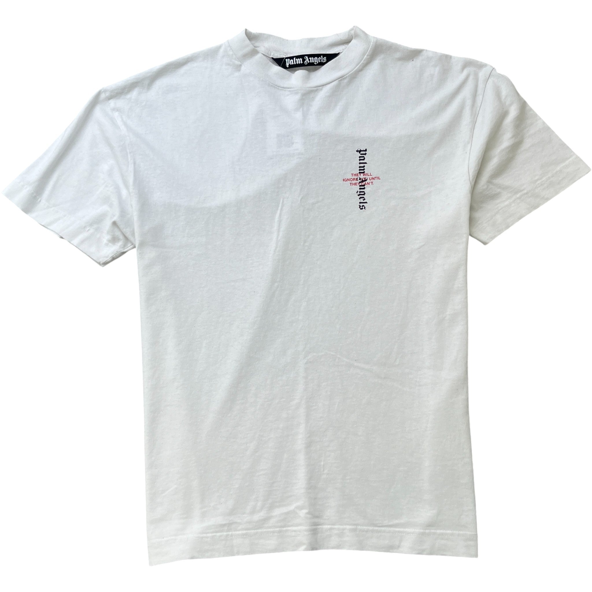 Men's Logo Print T-Shirt White Size M