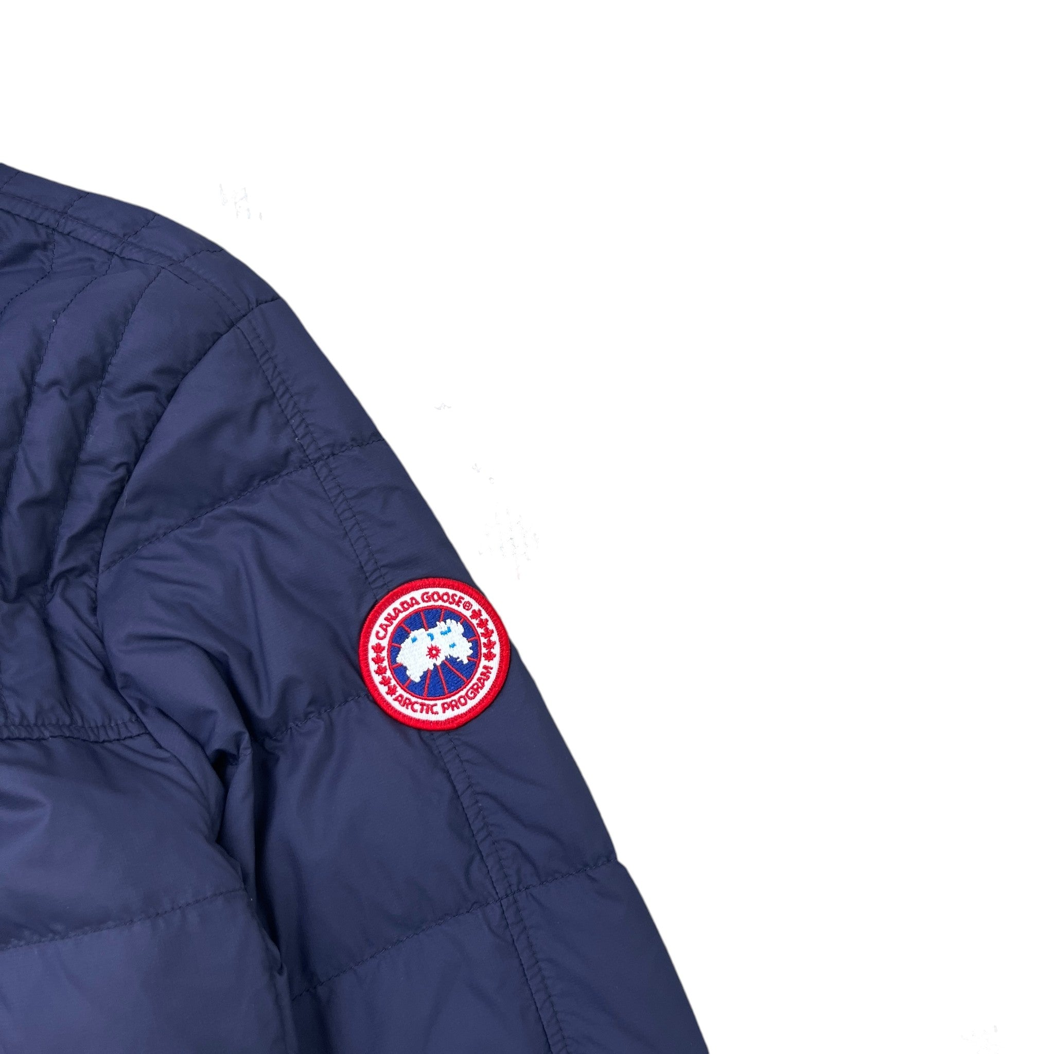 Men's Cabri Hooded Down Jacket Navy Size L