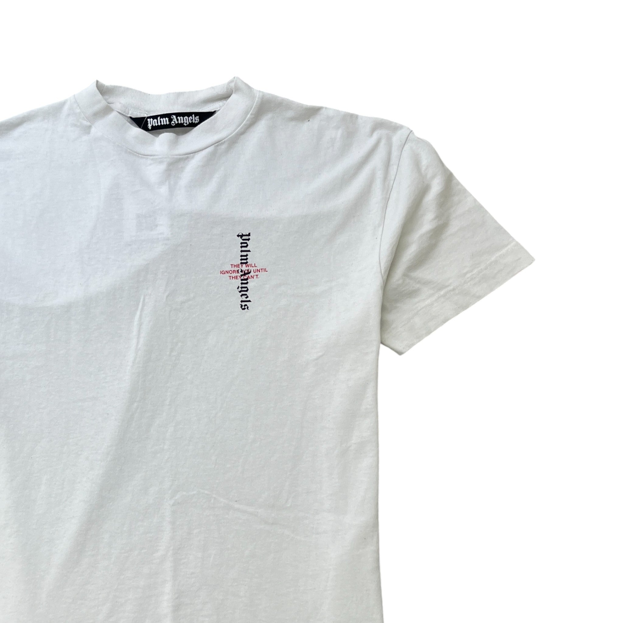 Men's Logo Print T-Shirt White Size M