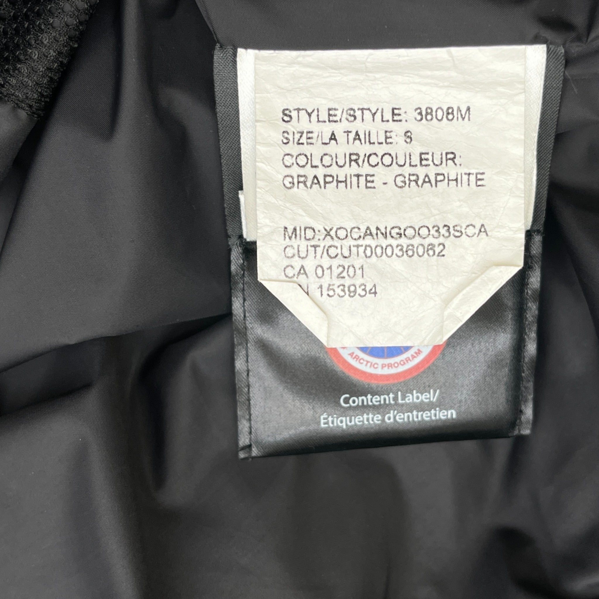 Men's Wyndham Down Jacket Grey Size S