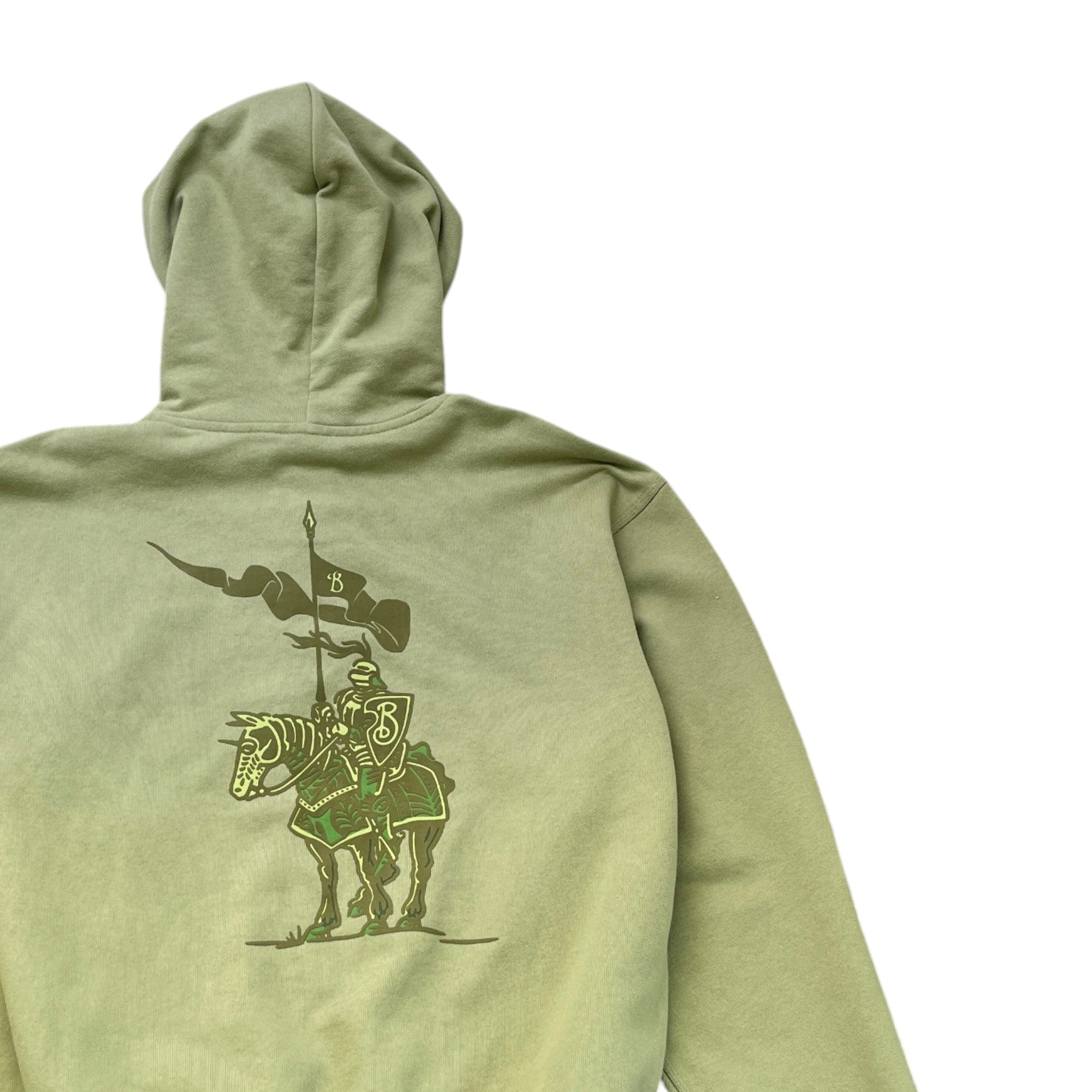 Men's Ekd Print Hoodie Green Size XL