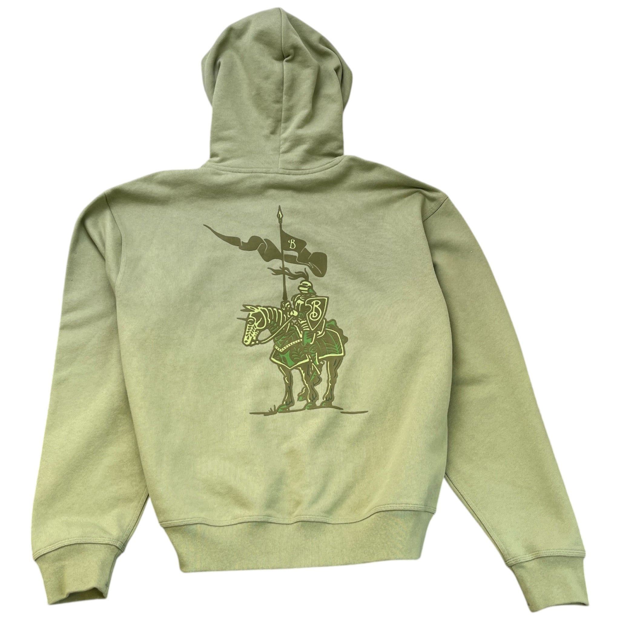 Men's Ekd Print Hoodie Green Size XL
