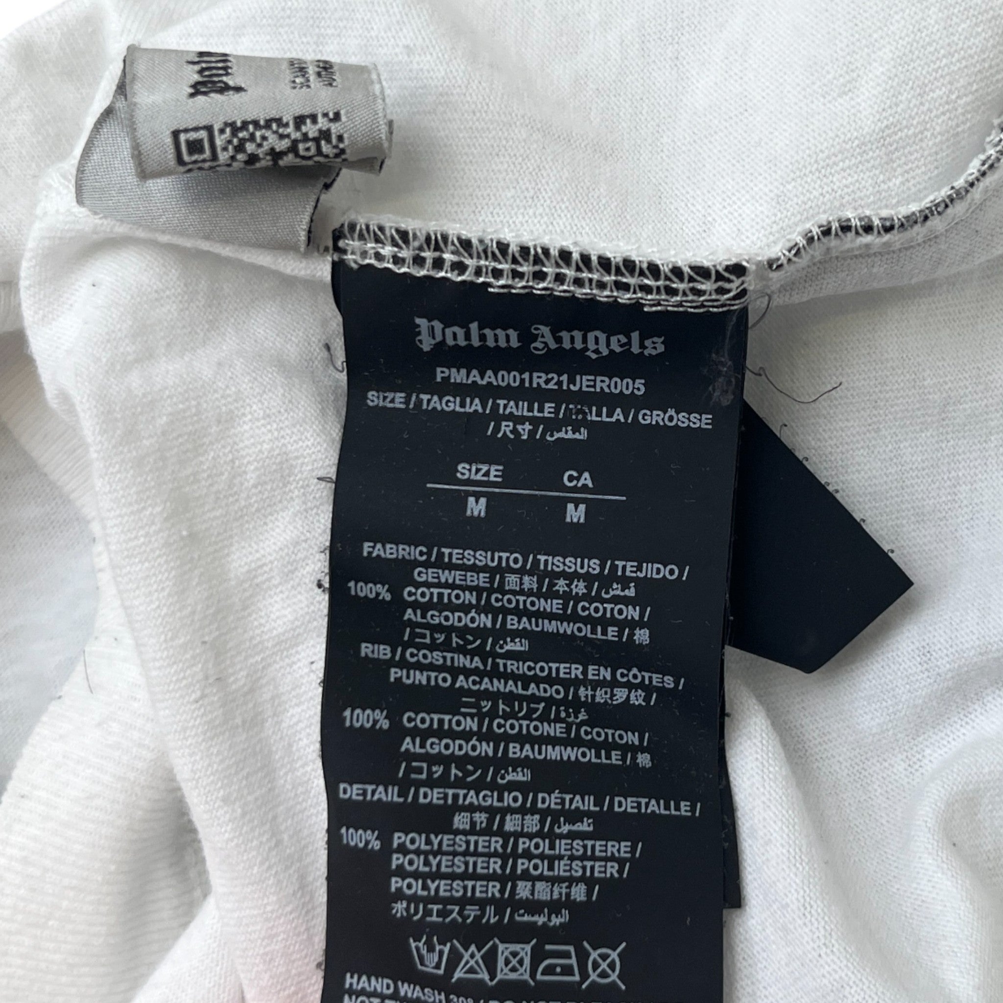 Men's Logo Print T-Shirt White Size M