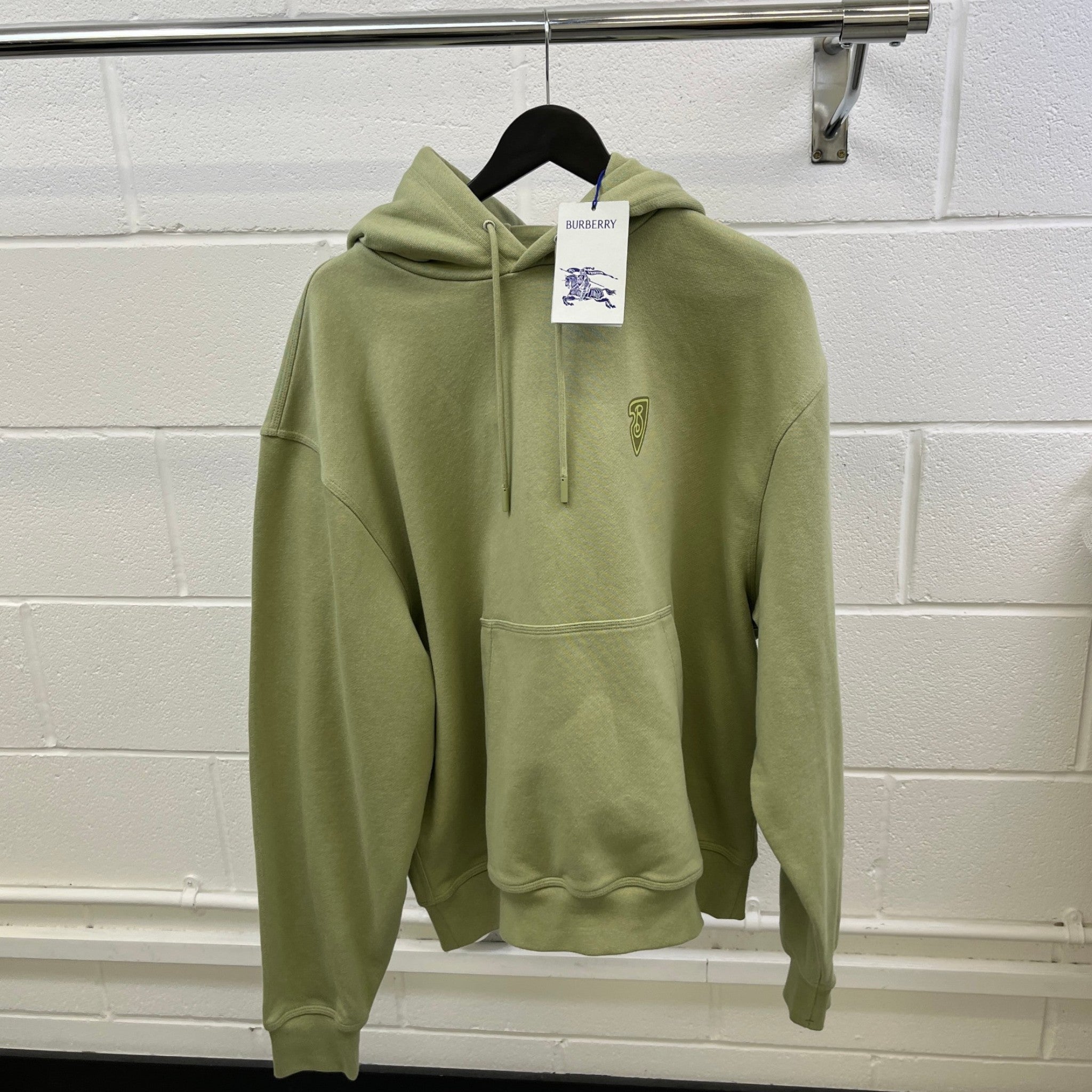 Men's Ekd Print Hoodie Green Size XL