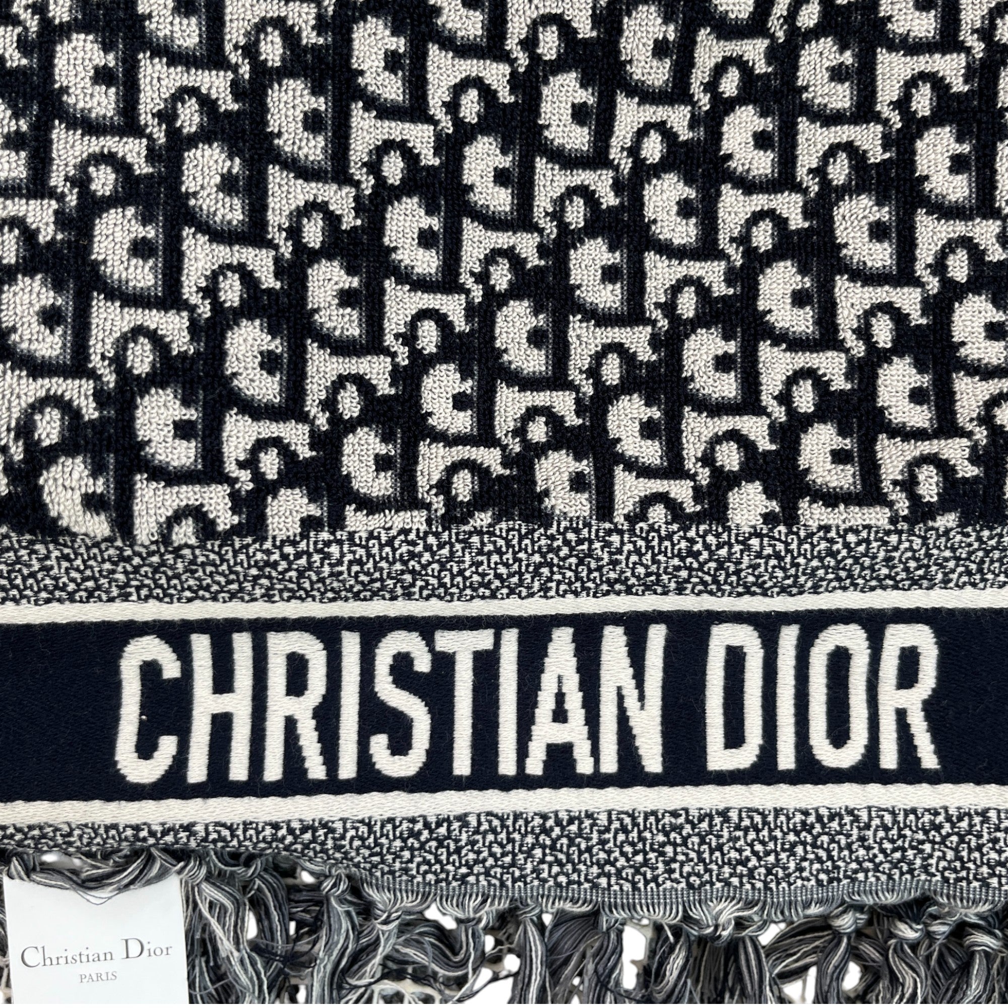 Men's Oblique Beach Towel Navy