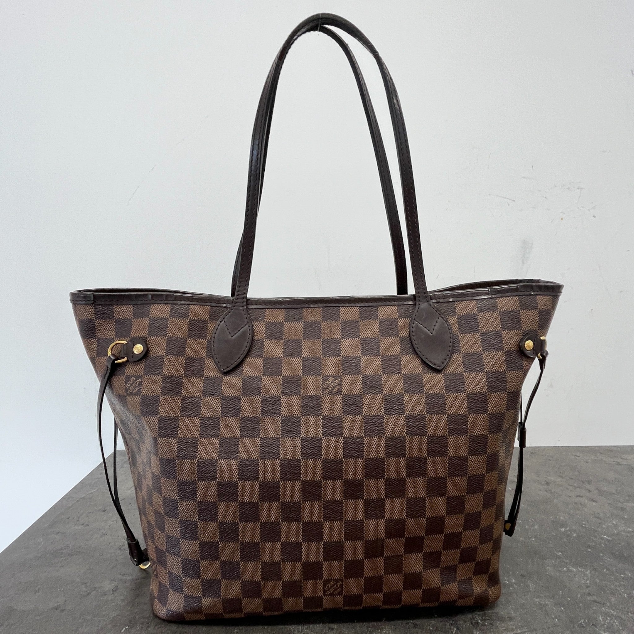 Women's Damier Ebene Neverfull Mm Tote Bag Brown