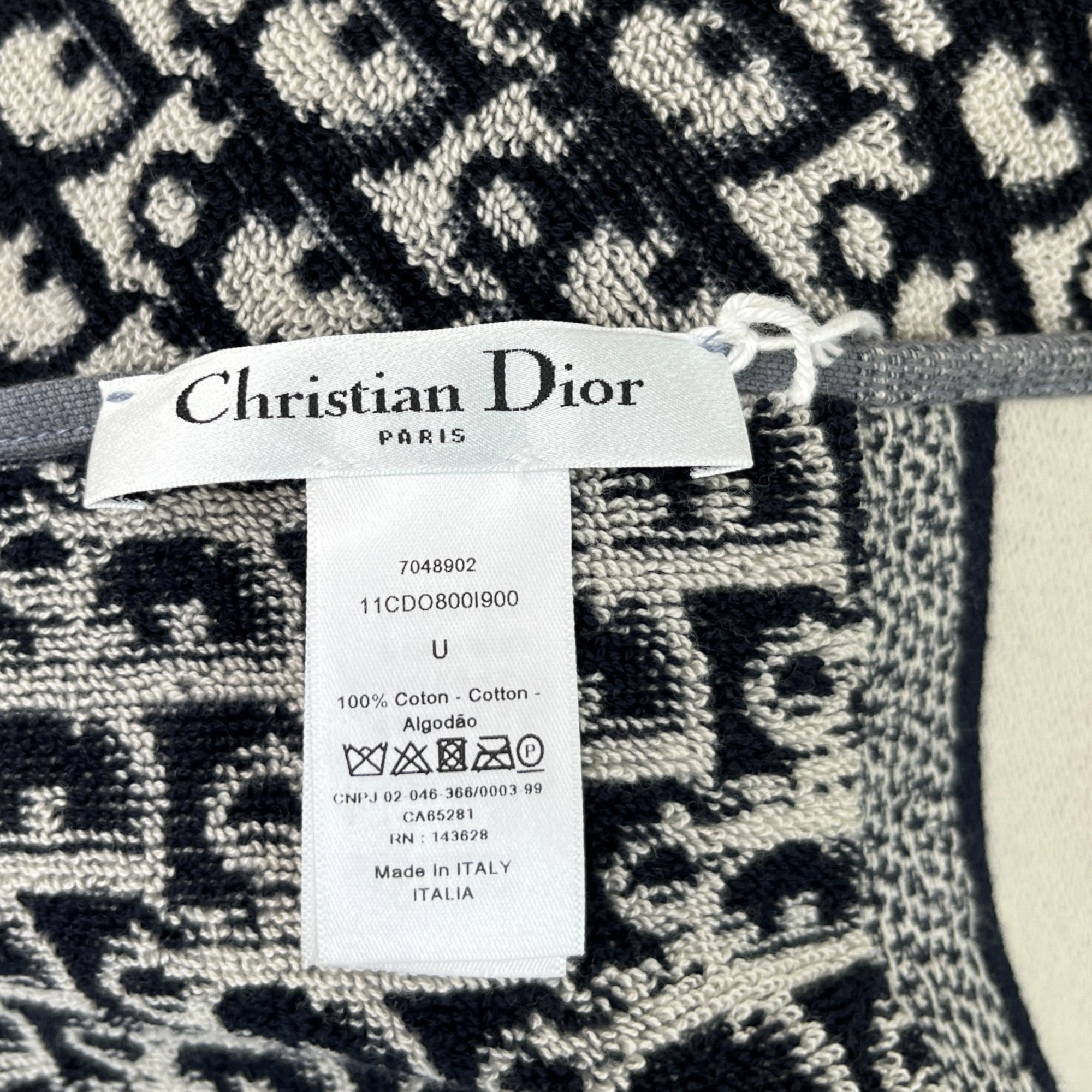 Men's Oblique Beach Towel Navy