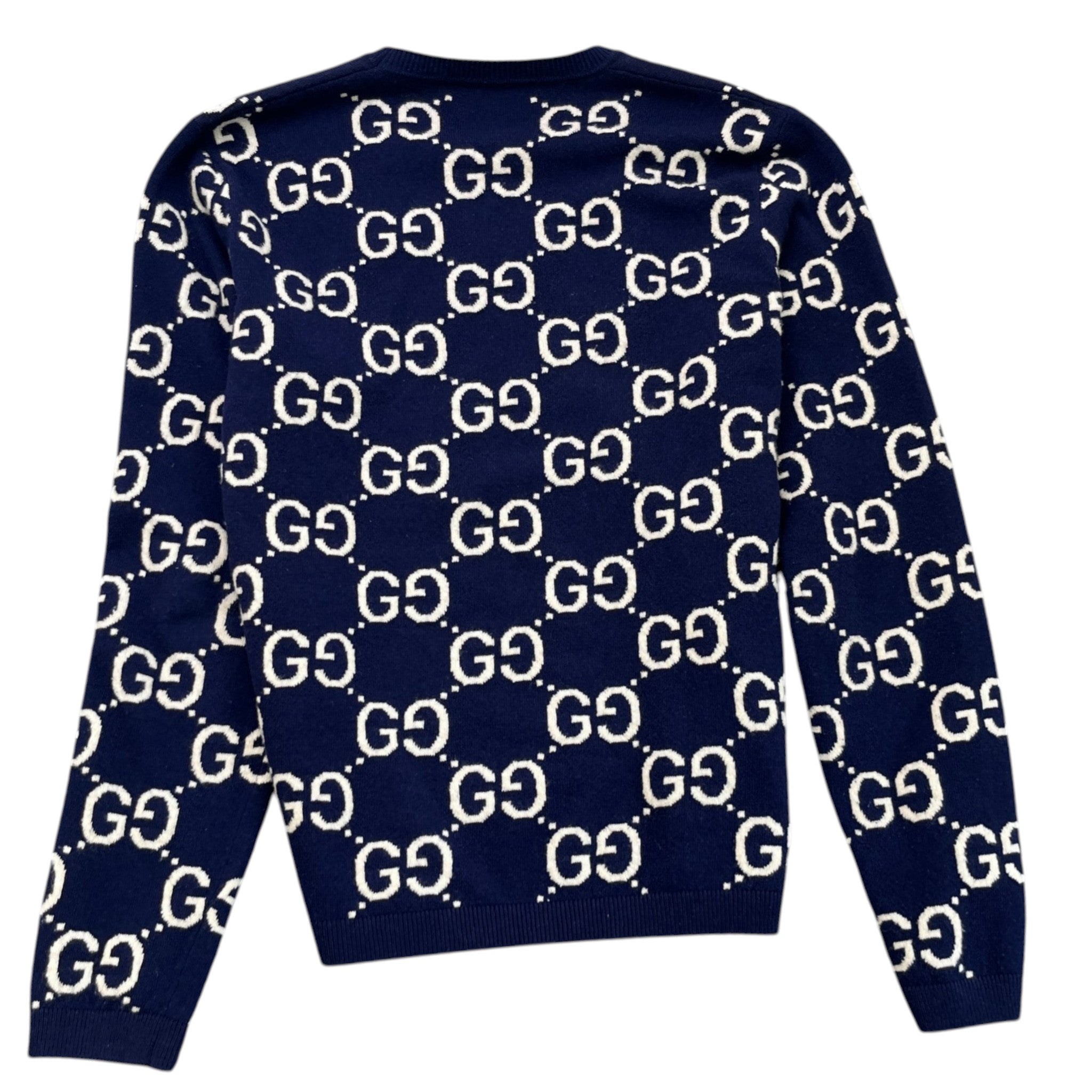 Men's Gg Supreme Wool Jumper Blue Size L