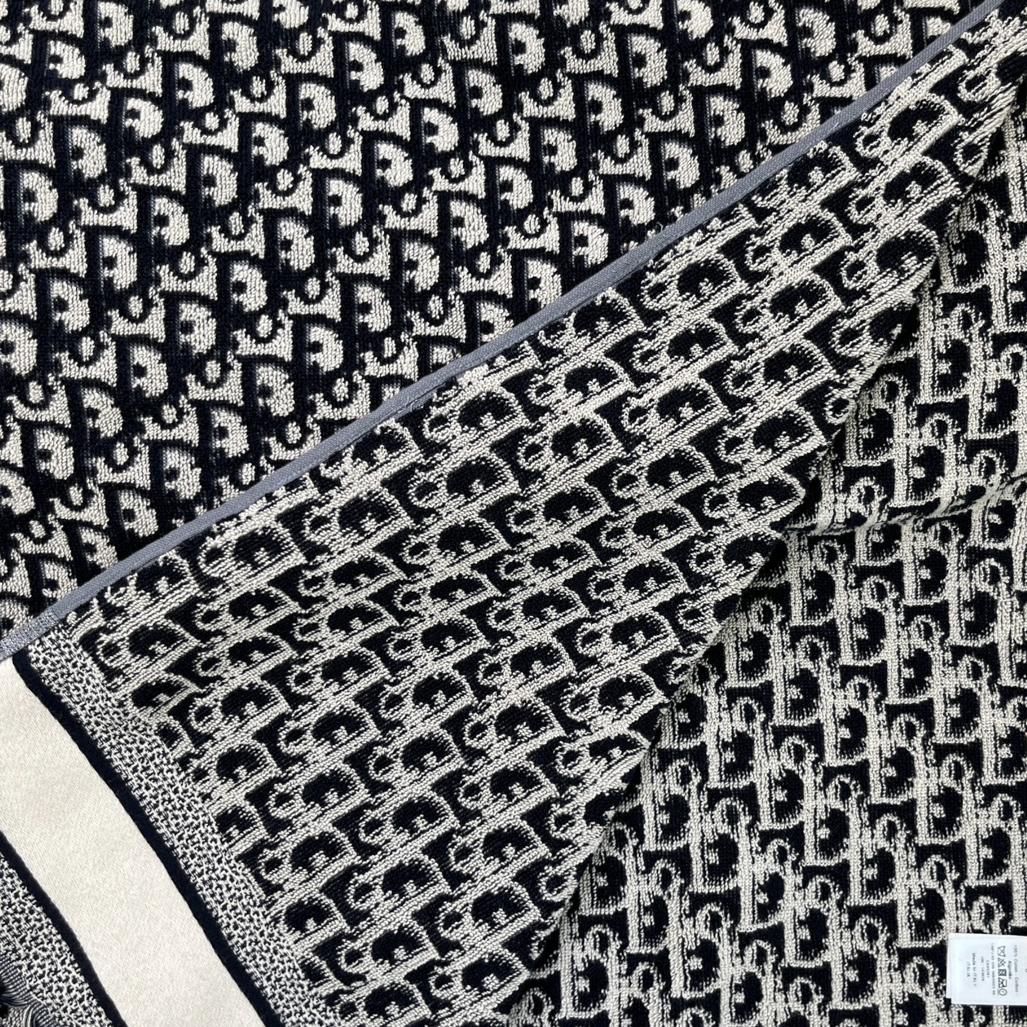 Men's Oblique Beach Towel Navy