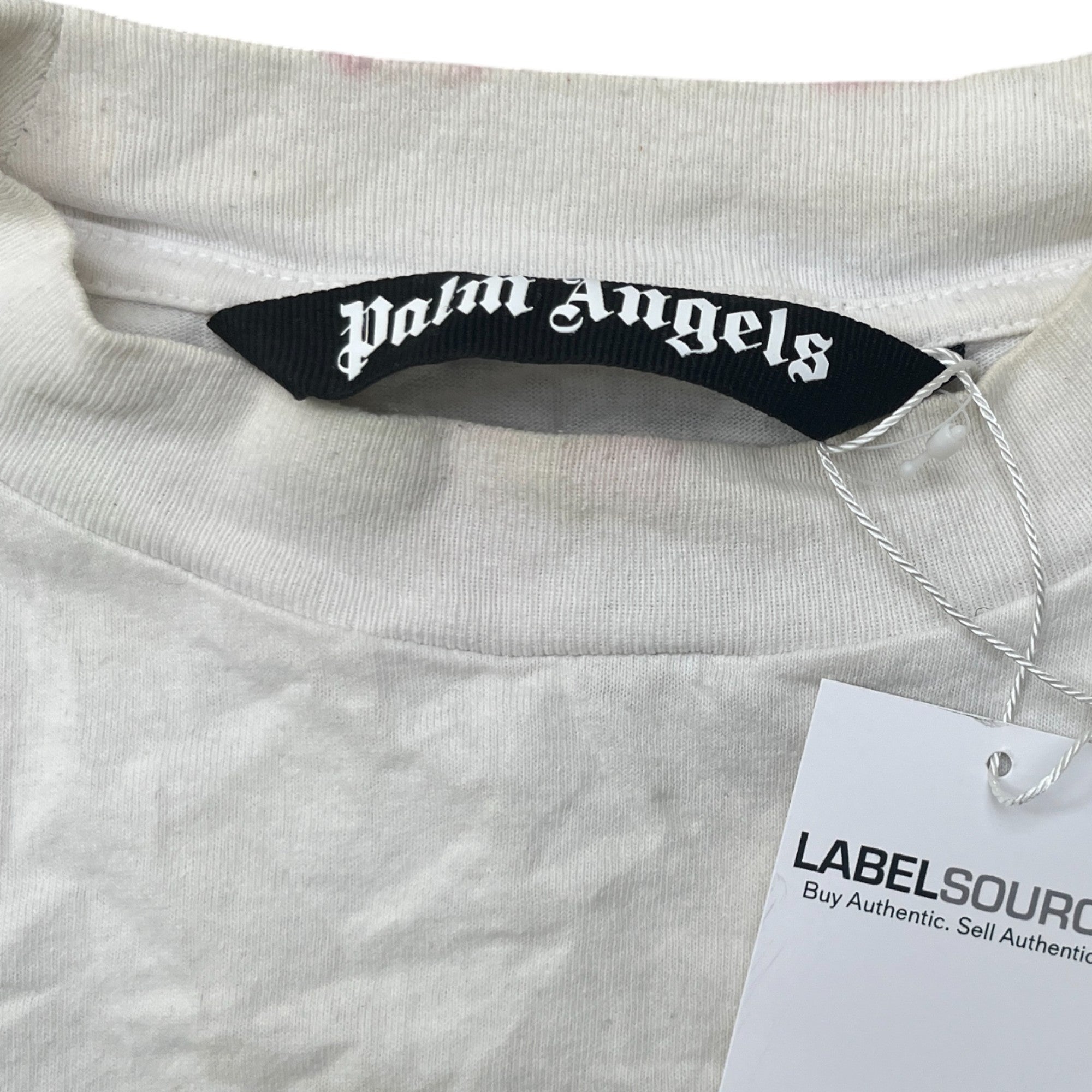 Men's Logo Print T-Shirt White Size M