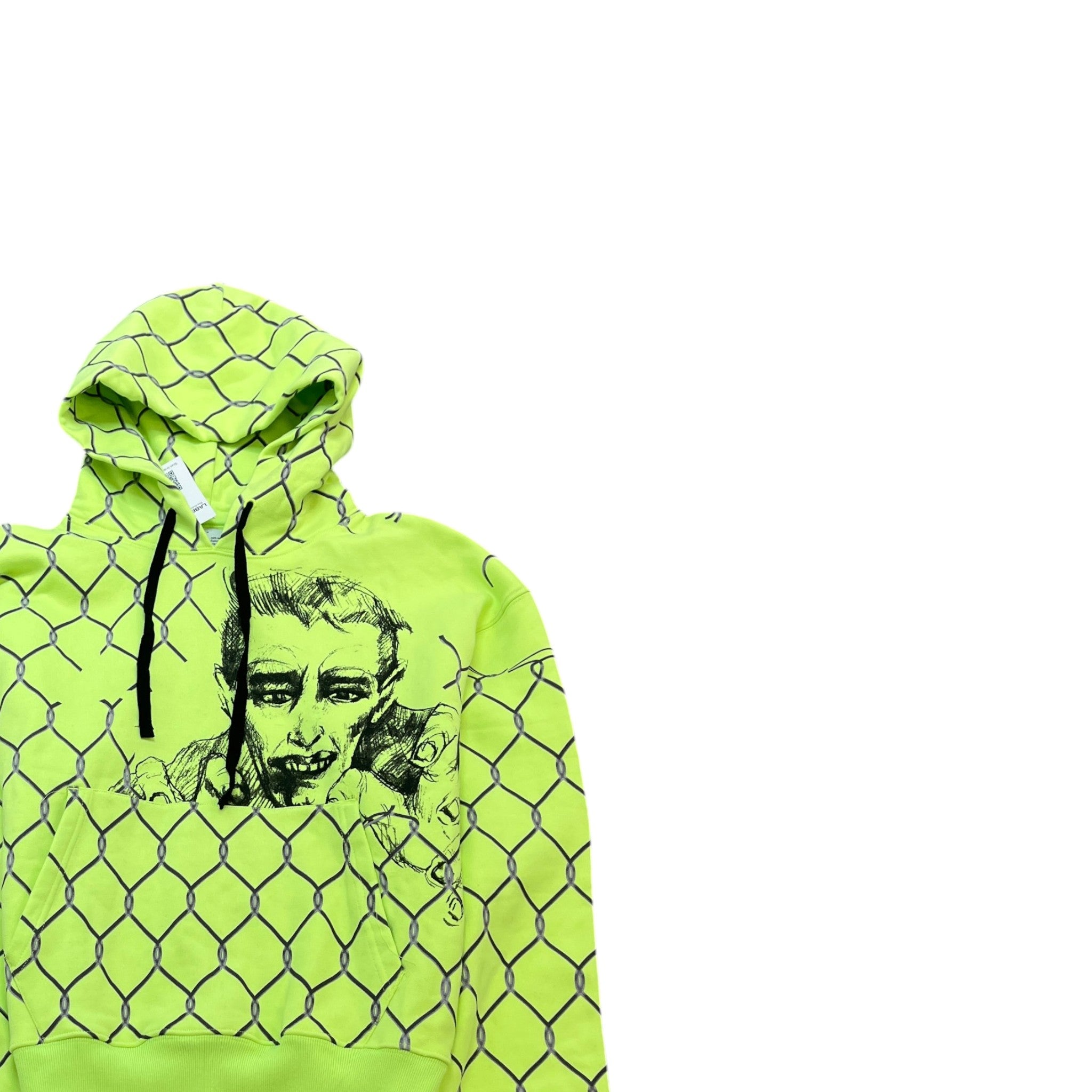 Men's Broken Fence Hoodie Green Size M
