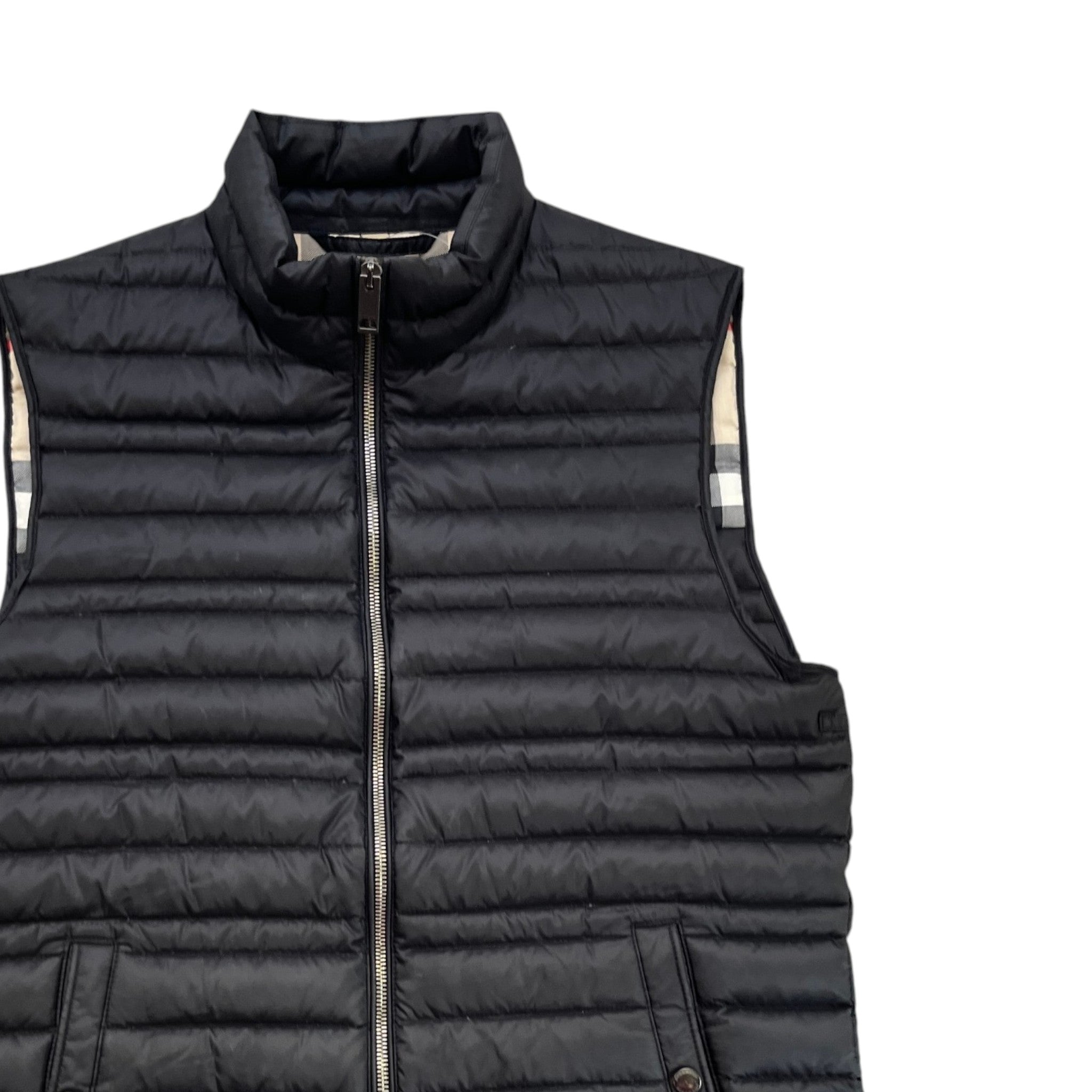 Men's Puffer Gilet Black Size IT 46 / S