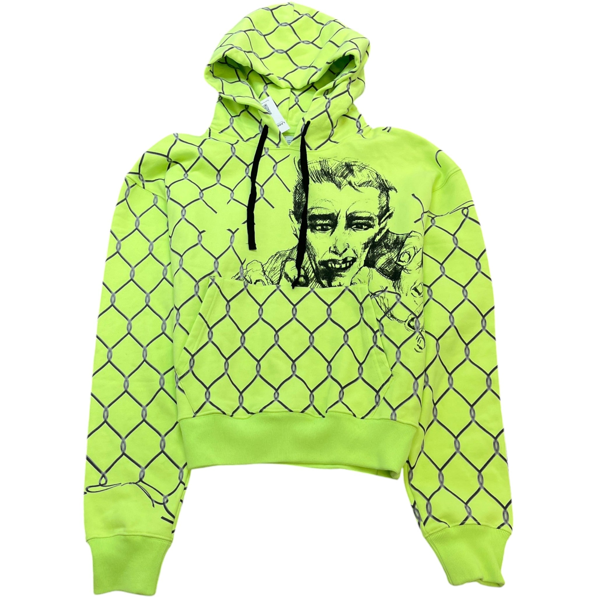 Men's Broken Fence Hoodie Green Size M