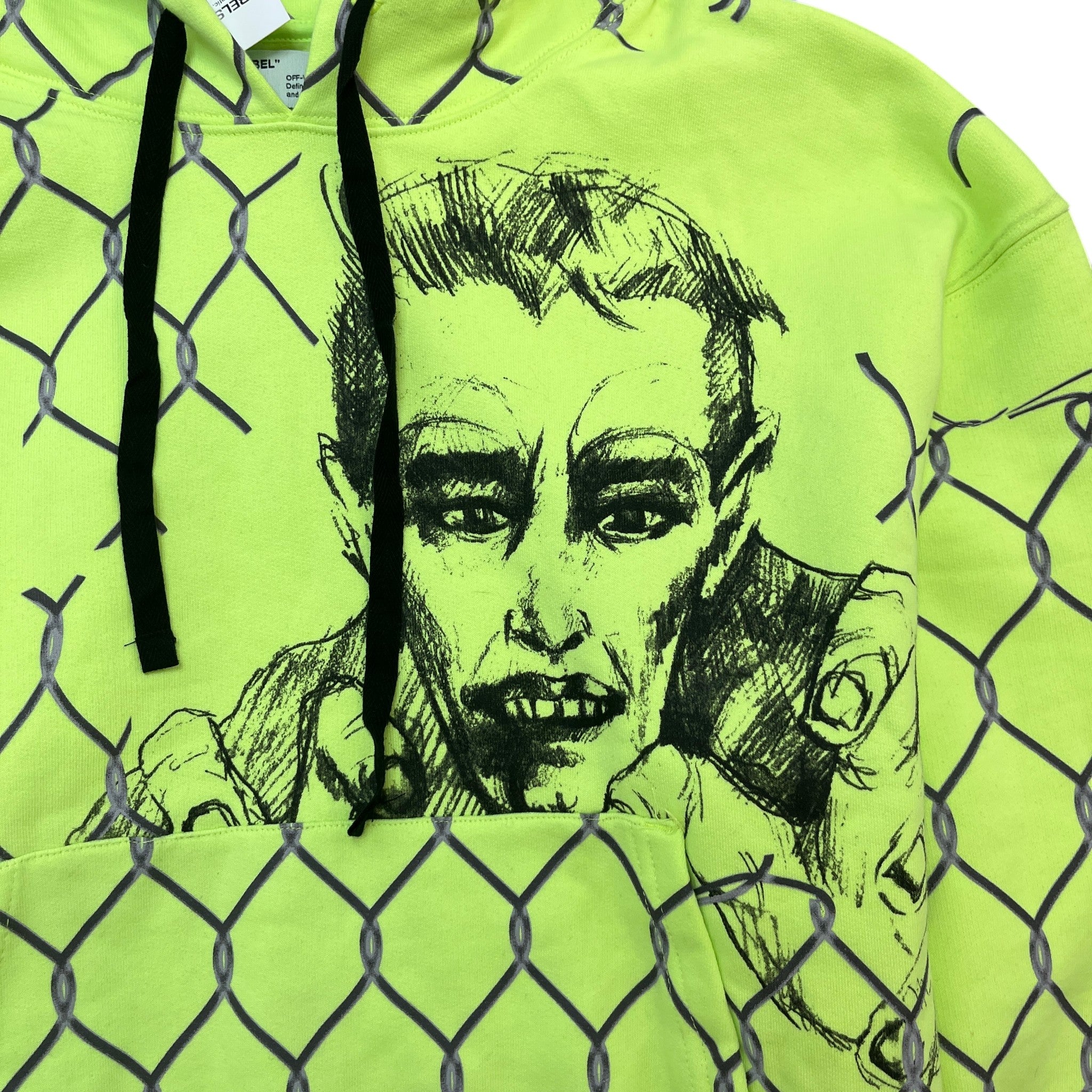 Men's Broken Fence Hoodie Green Size M
