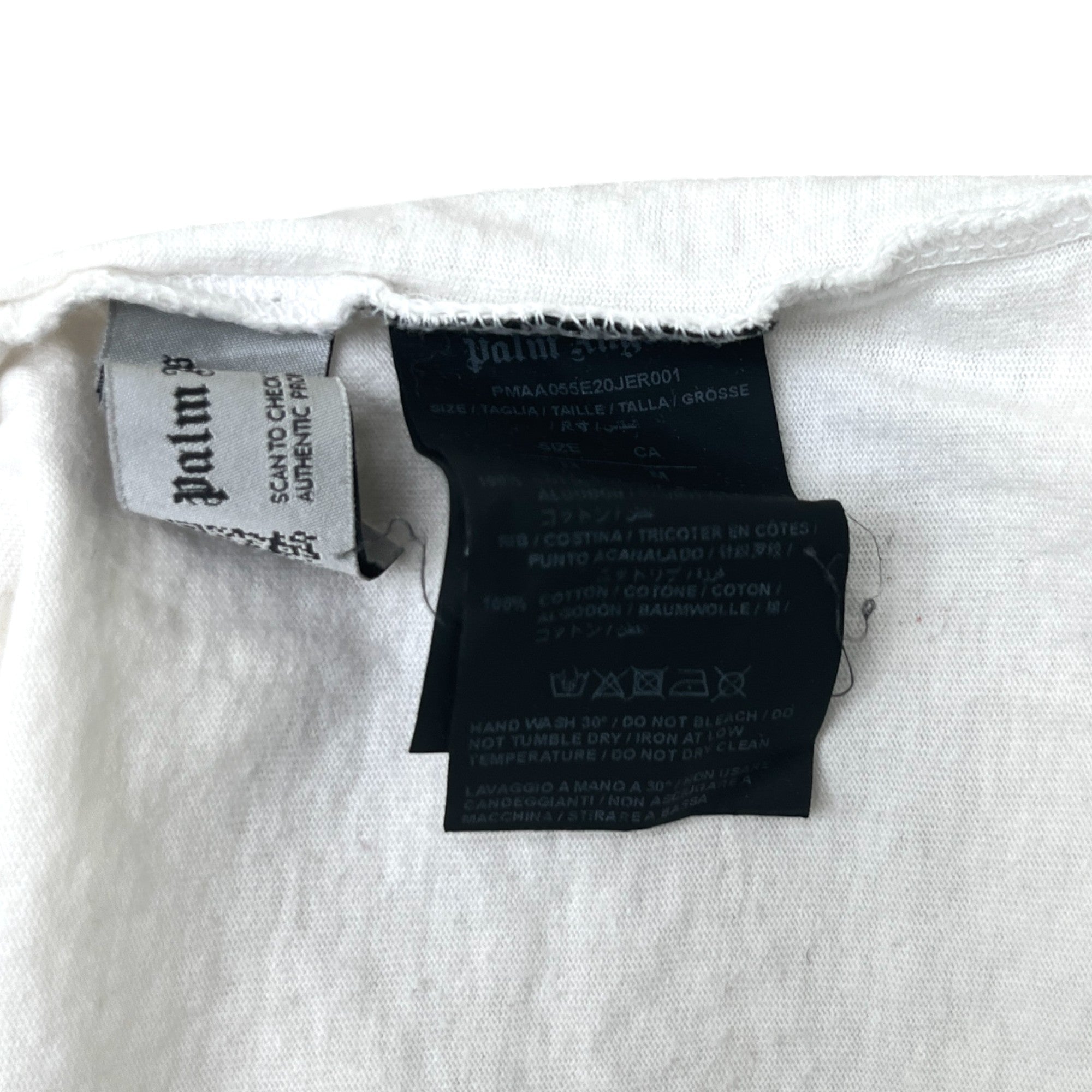 Men's Logo Print T-Shirt White Size M