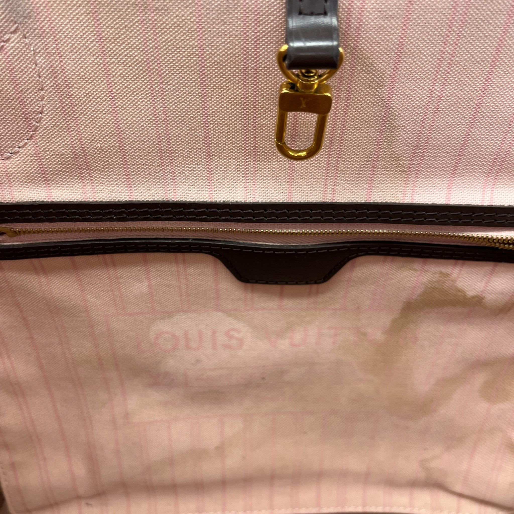 Women's Damier Ebene Neverfull Mm Tote Bag Brown