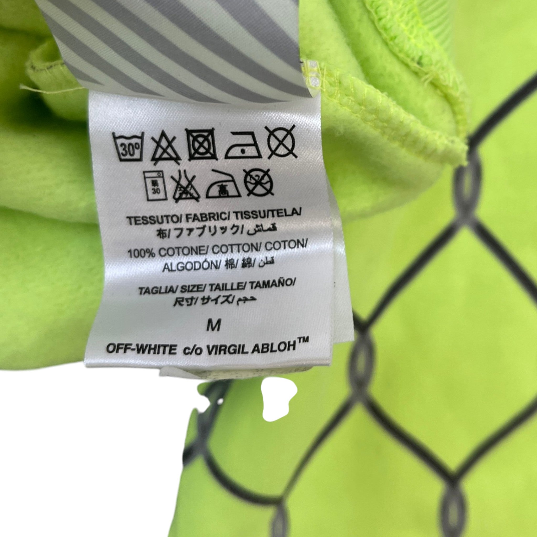 Men's Broken Fence Hoodie Green Size M