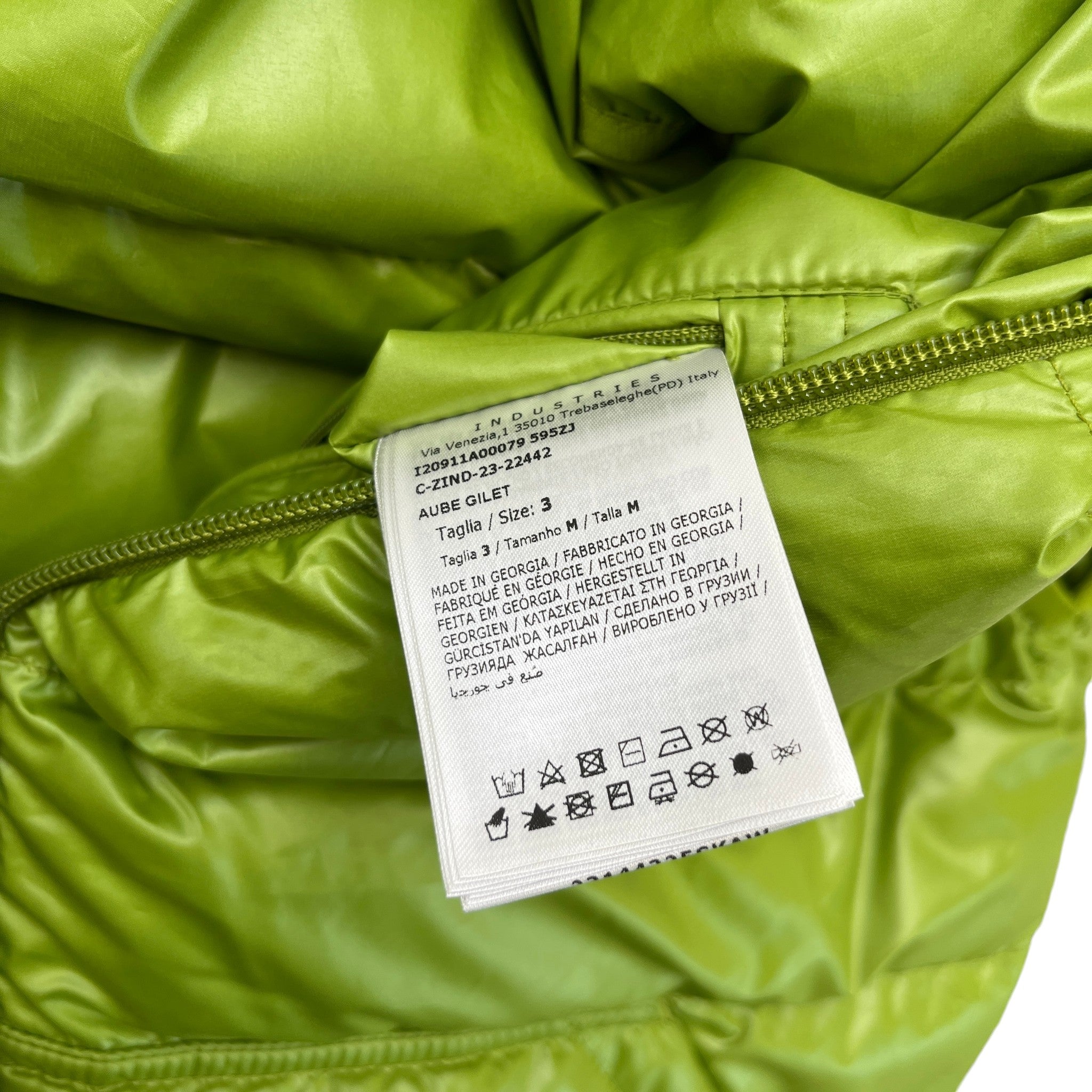 Men's Aube Gilet Green Size 3 / L