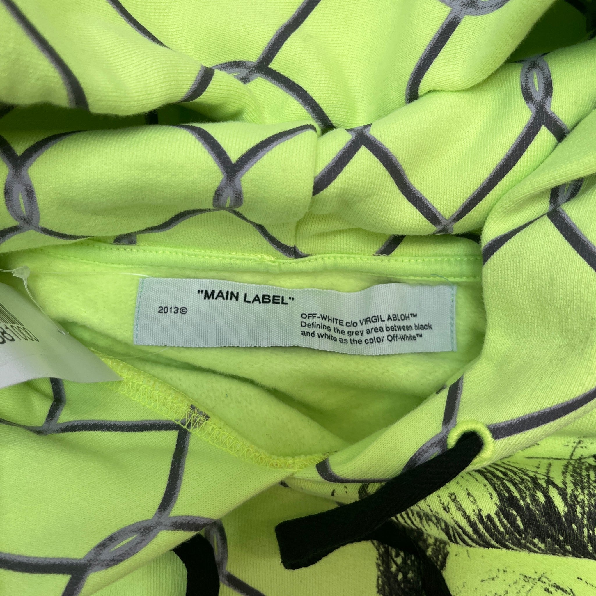 Men's Broken Fence Hoodie Green Size M