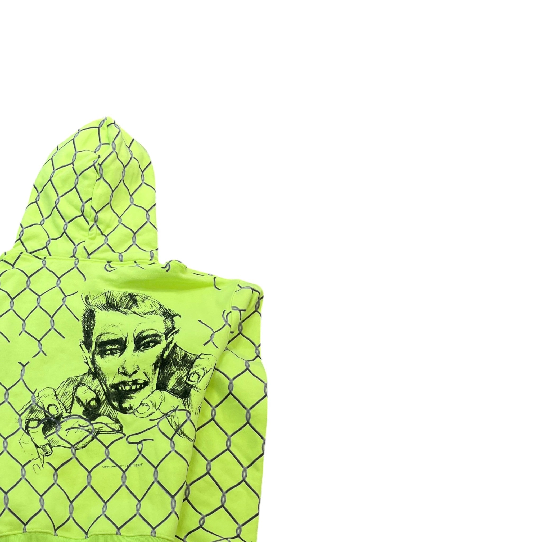 Men's Broken Fence Hoodie Green Size M