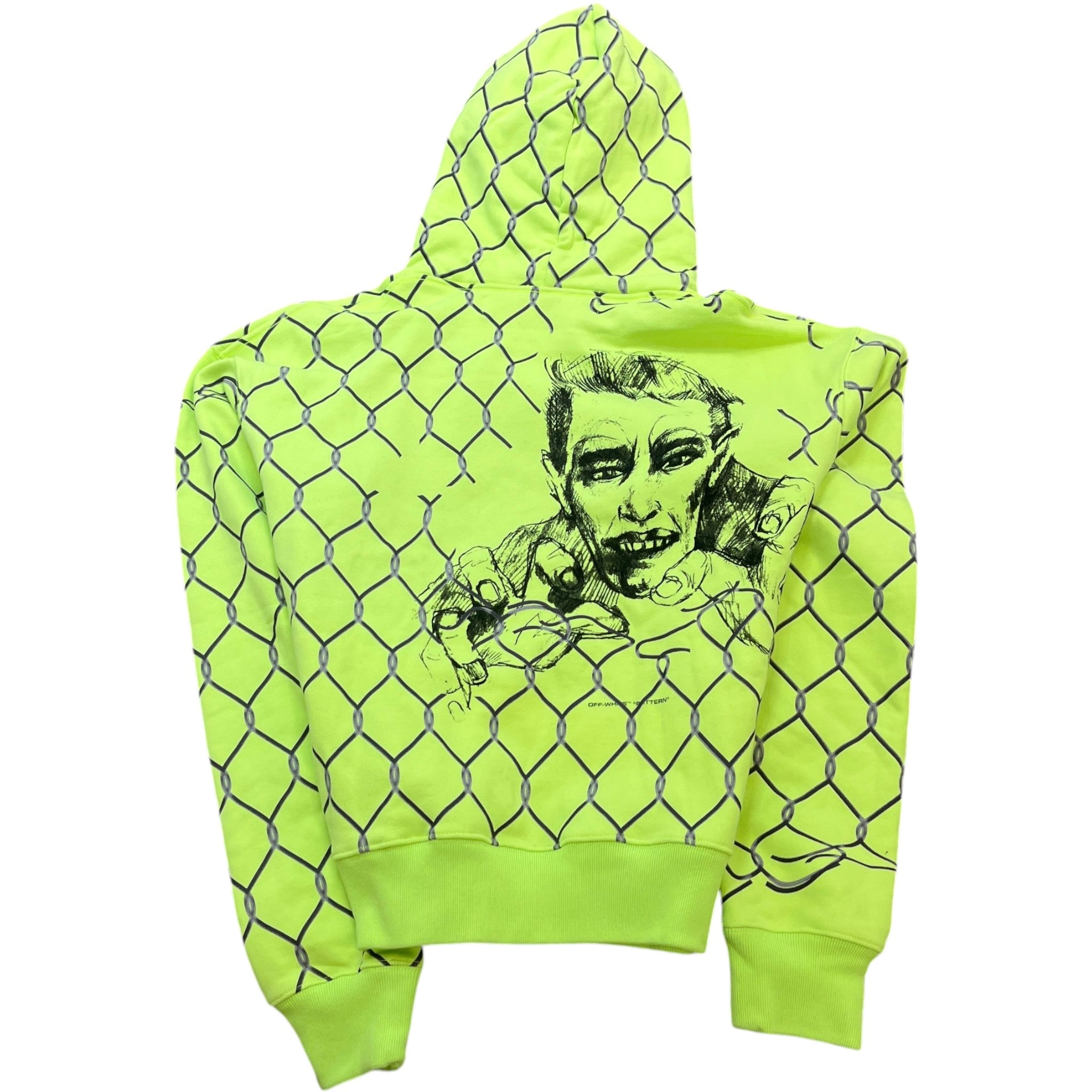 Men's Broken Fence Hoodie Green Size M