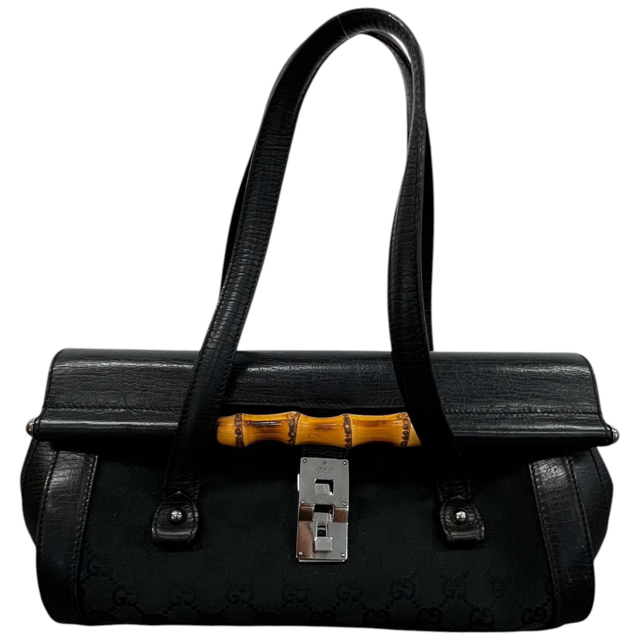 Women's Bamboo Bullet Bag Black