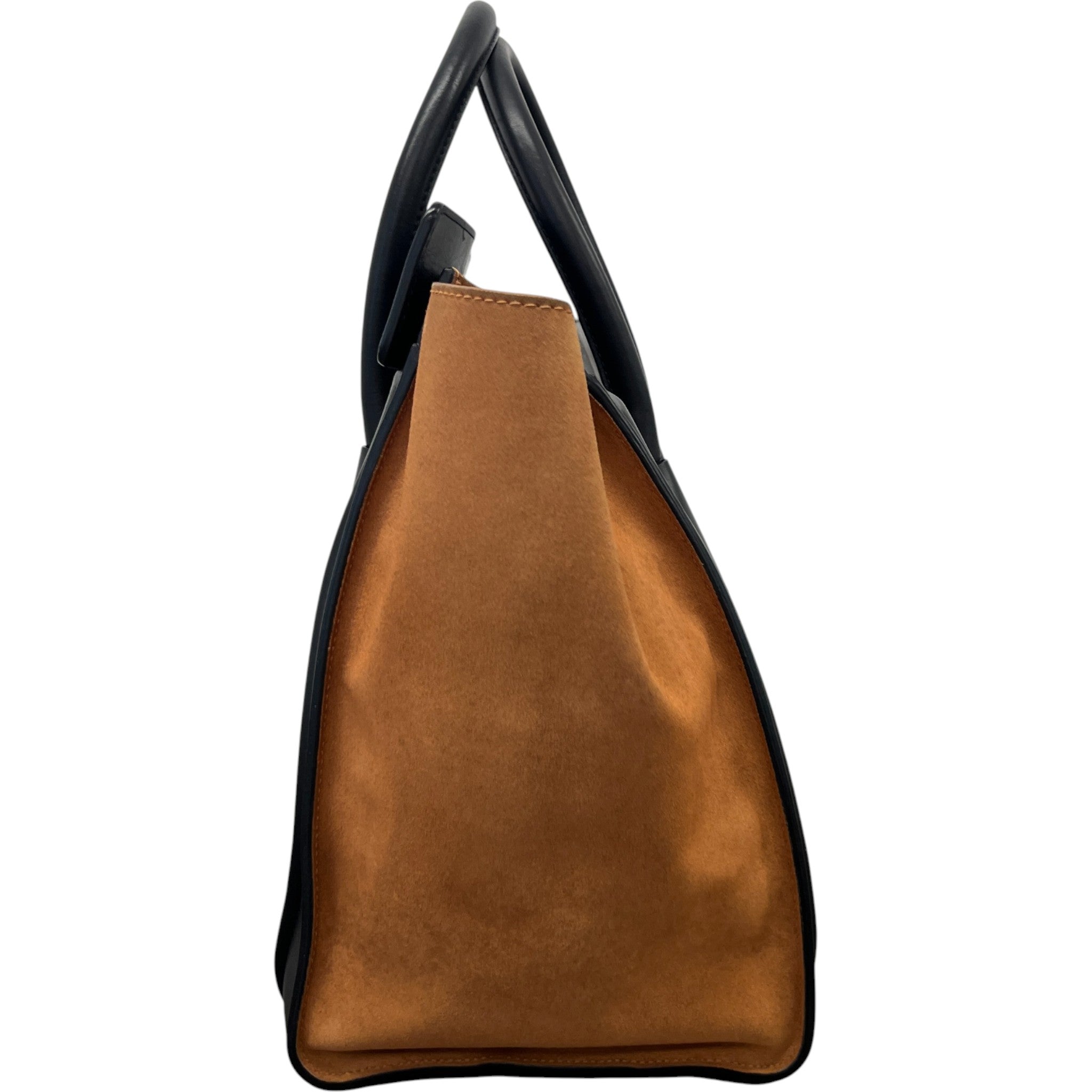 Women's Tricolour Luggage Tote Bag Beige