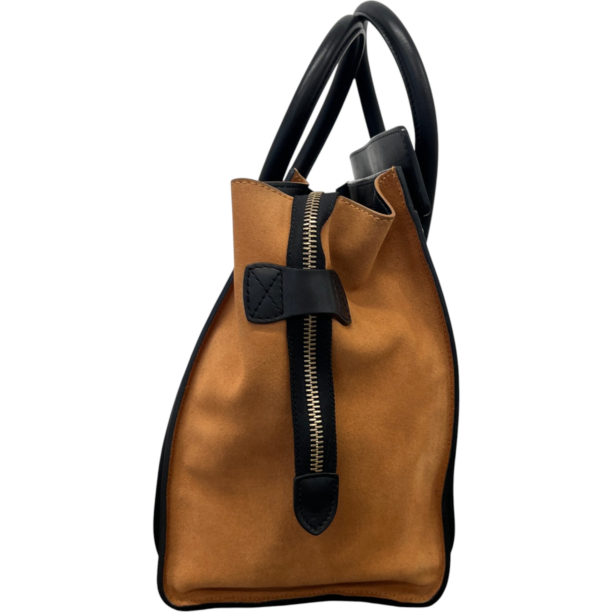 Women's Tricolour Luggage Tote Bag Beige