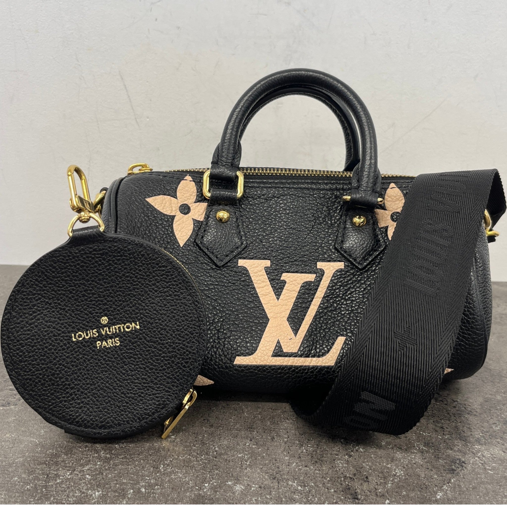 Women's Monogram Nano Speedy Bag Black