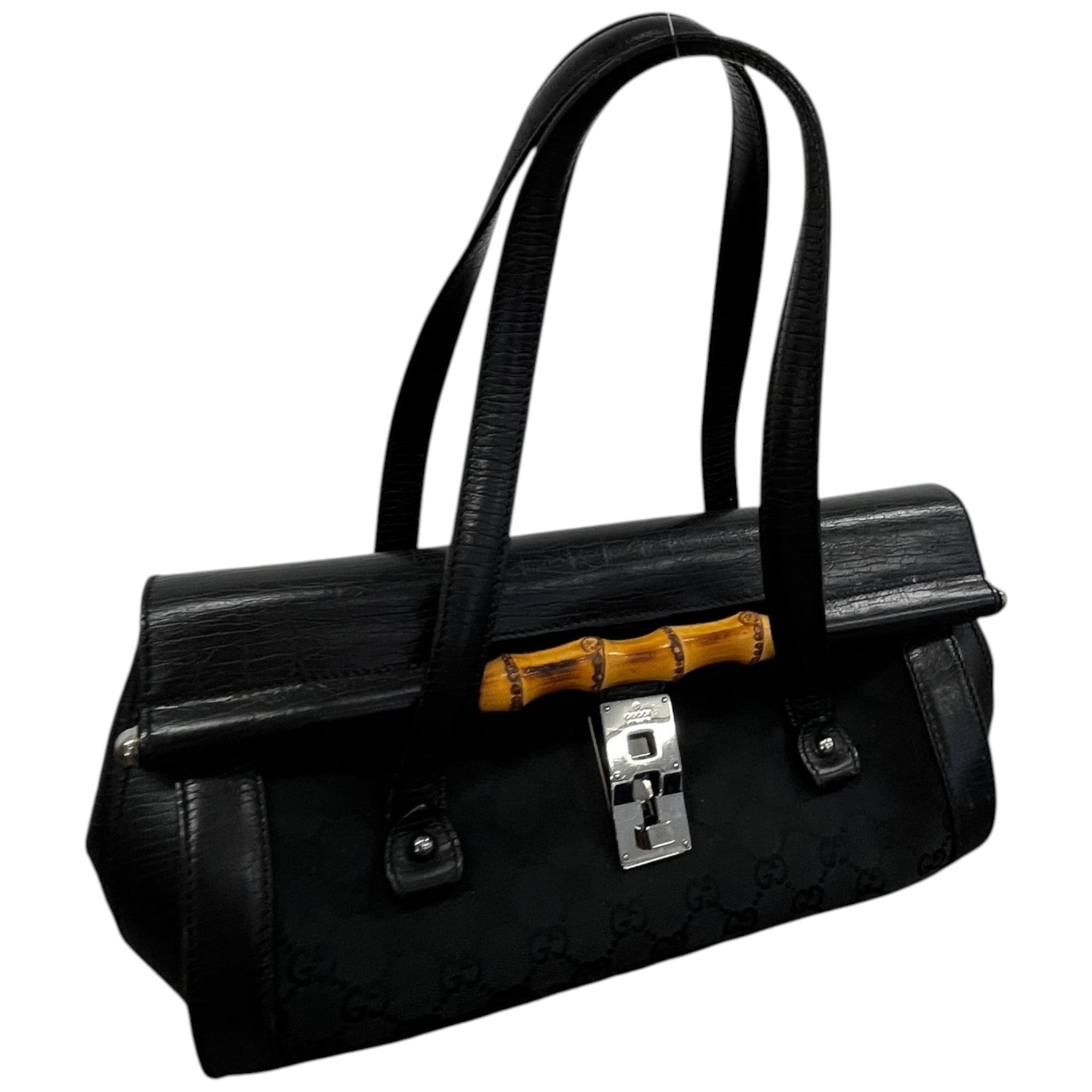 Women's Bamboo Bullet Bag Black