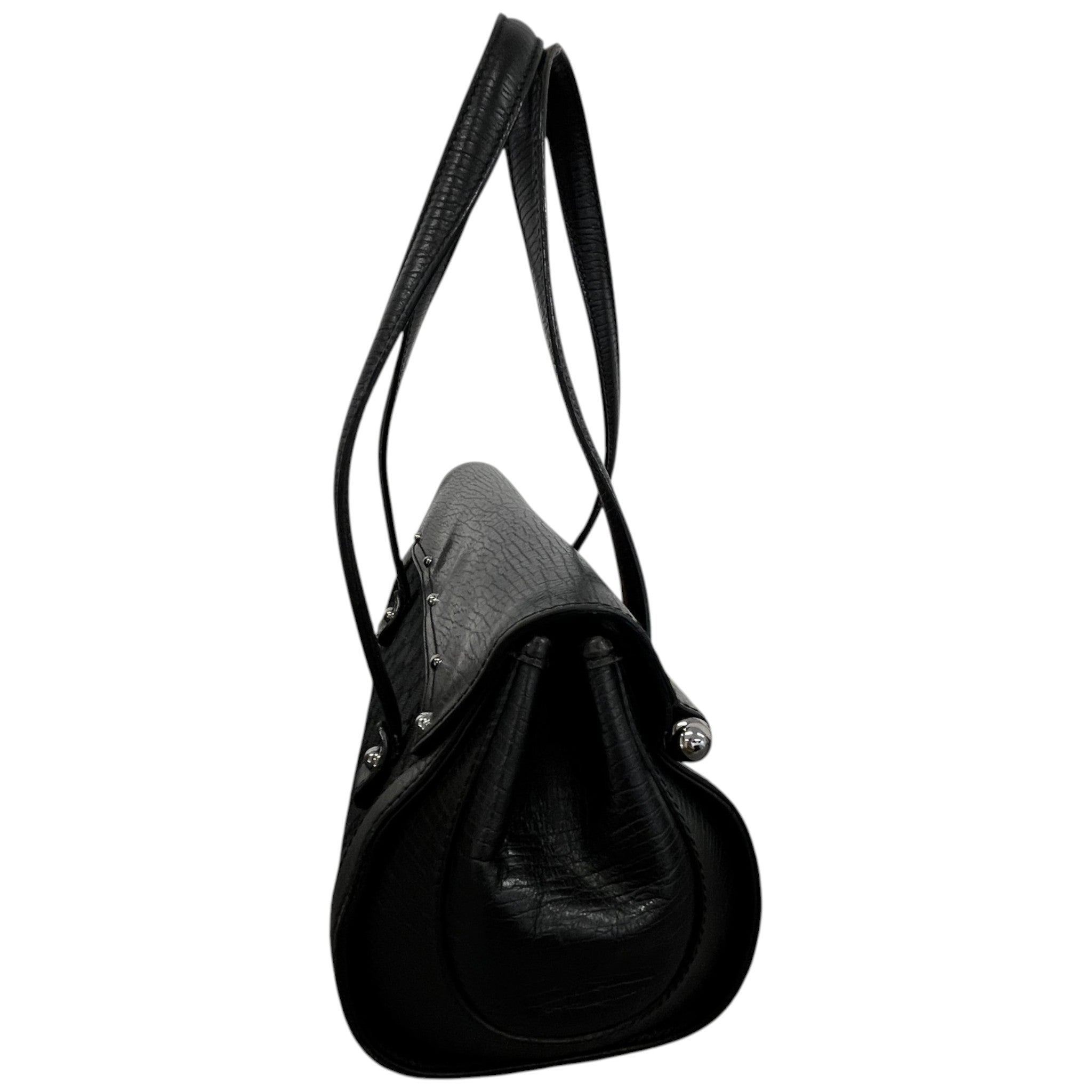 Women's Bamboo Bullet Bag Black