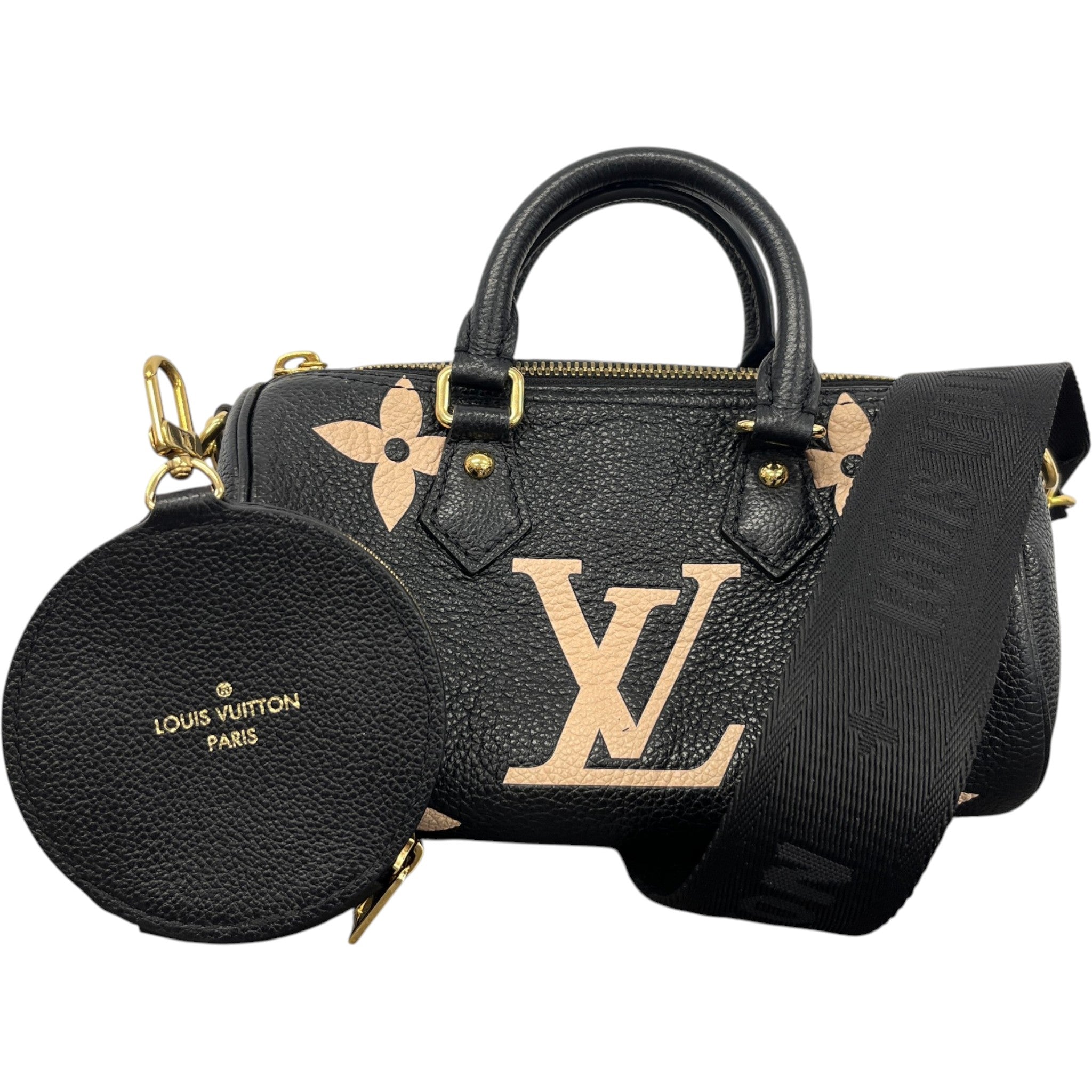 Women's Monogram Nano Speedy Bag Black