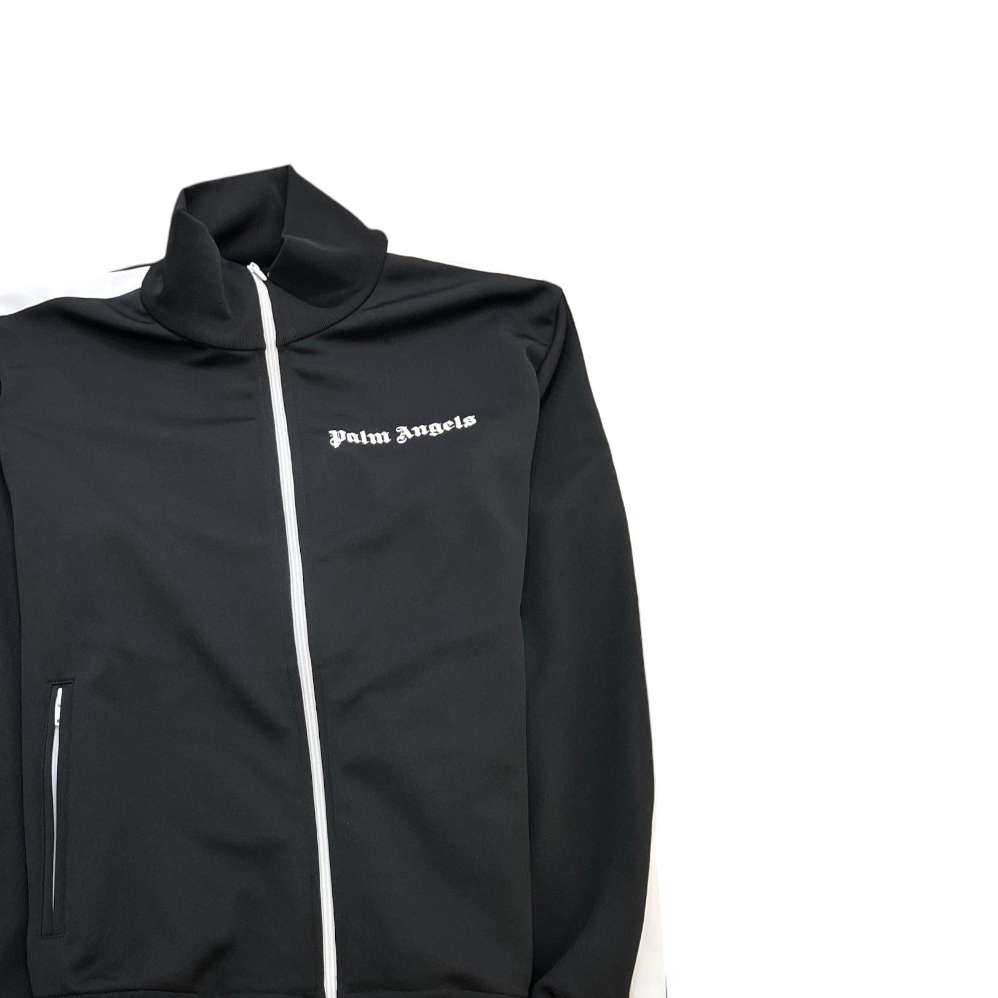 Men's Logo Print Track Jacket Black Size L