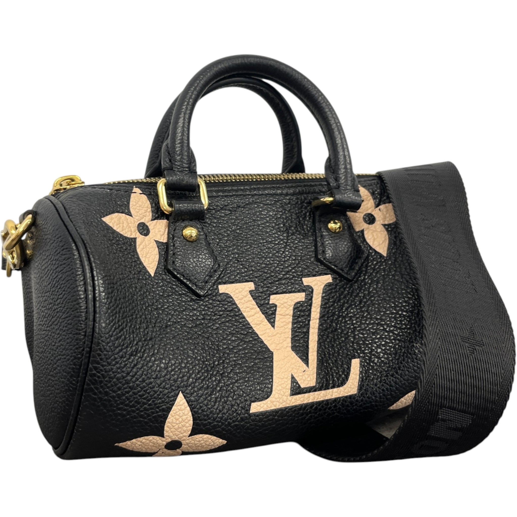 Women's Monogram Nano Speedy Bag Black