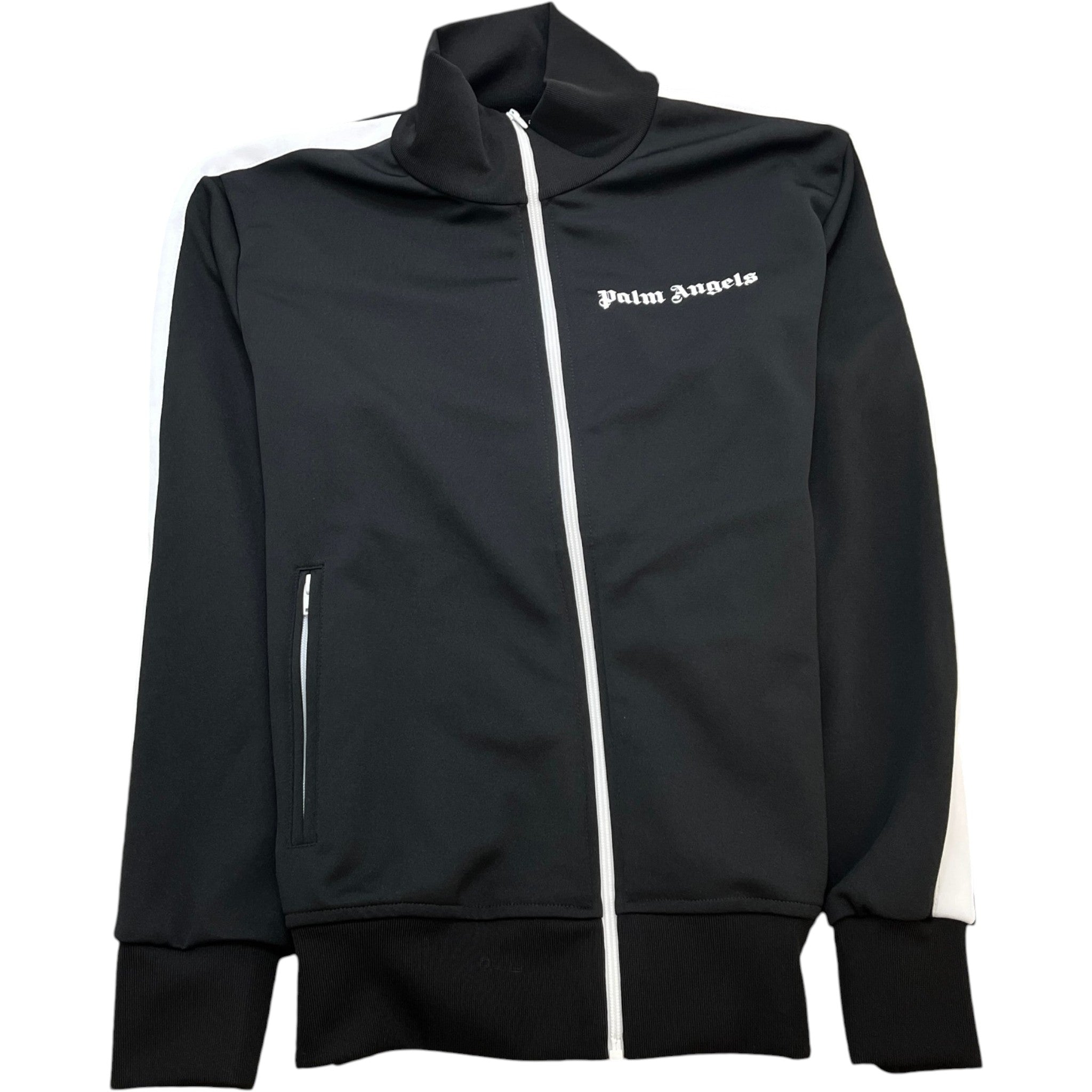 Men's Logo Print Track Jacket Black Size L