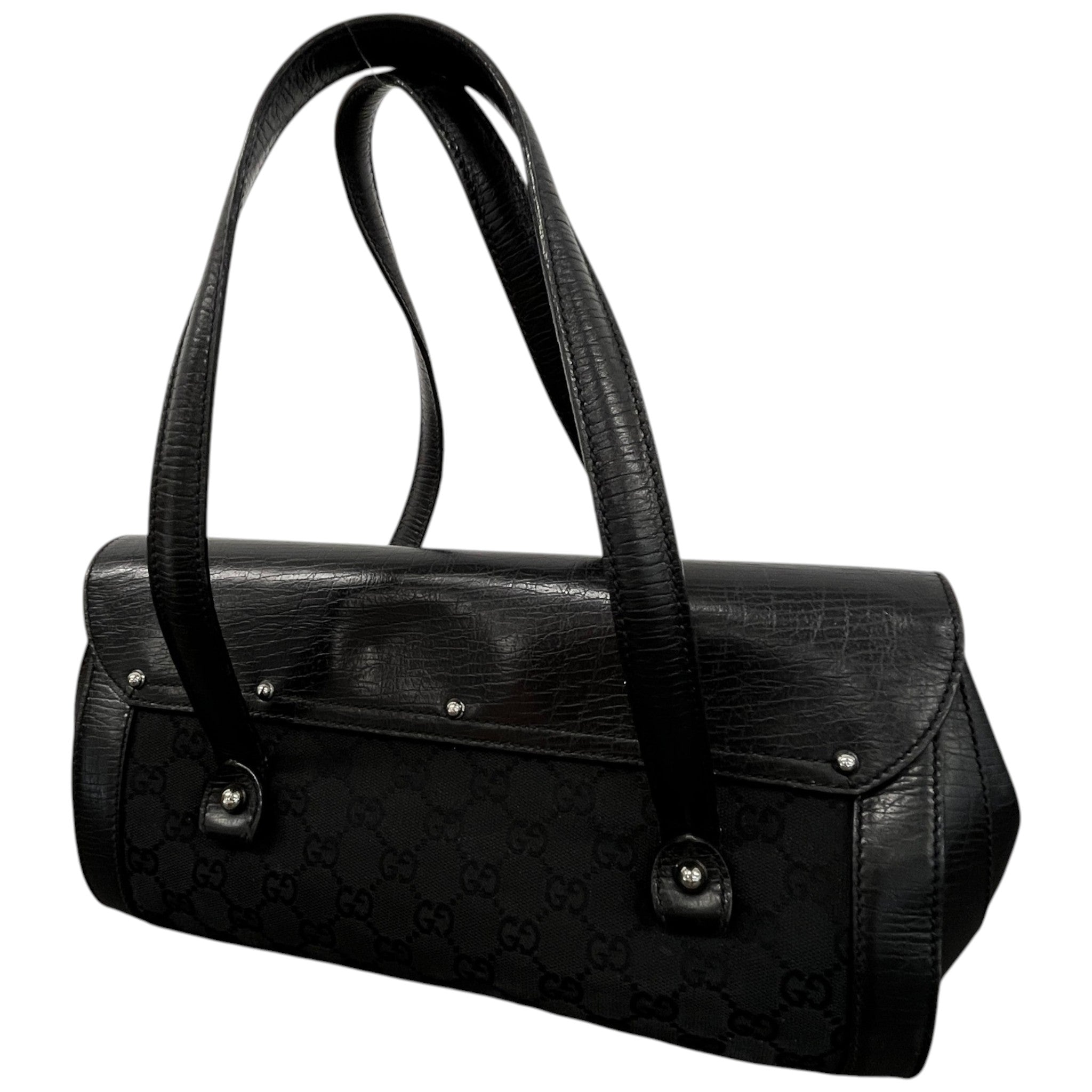 Women's Bamboo Bullet Bag Black