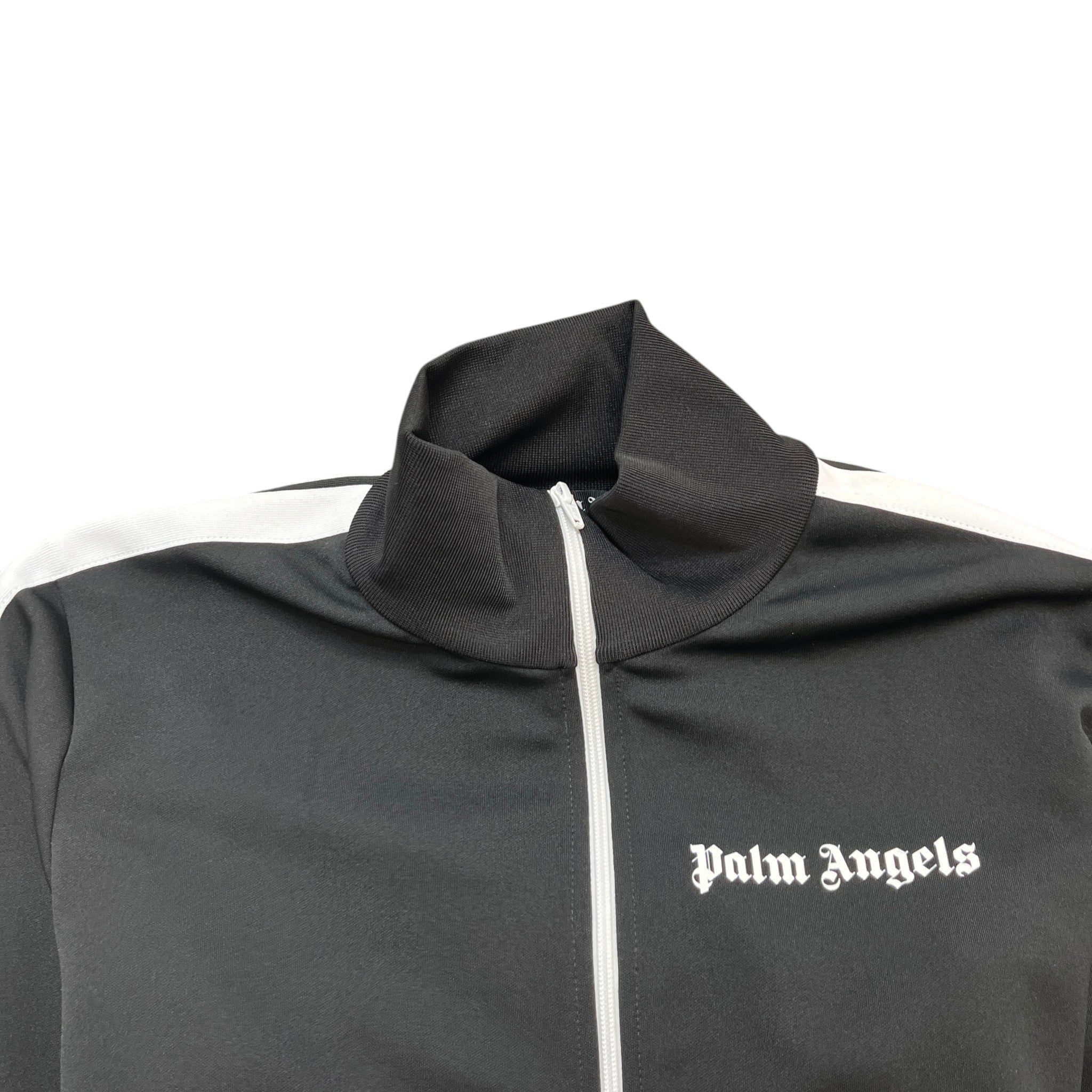 Men's Logo Print Track Jacket Black Size L