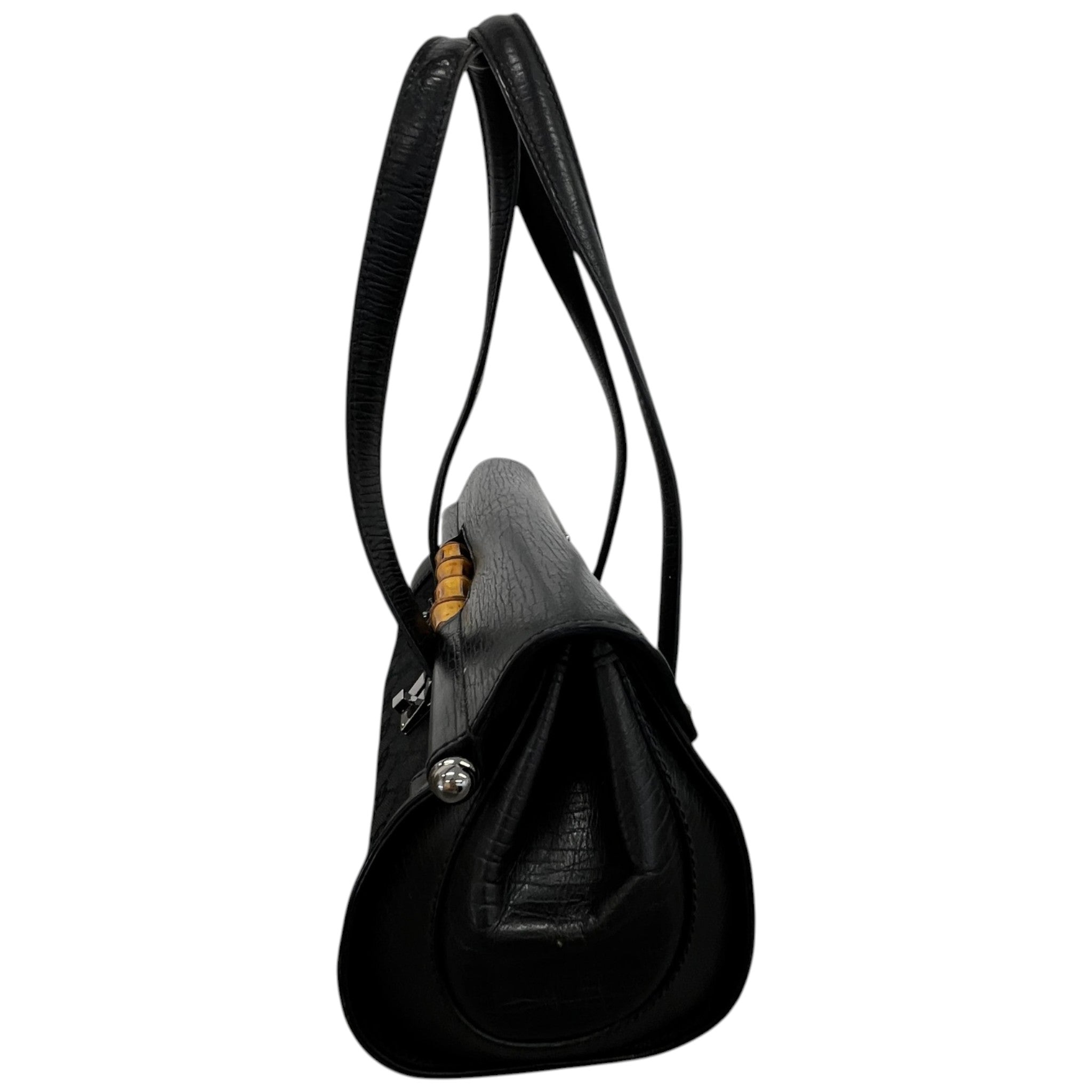 Women's Bamboo Bullet Bag Black