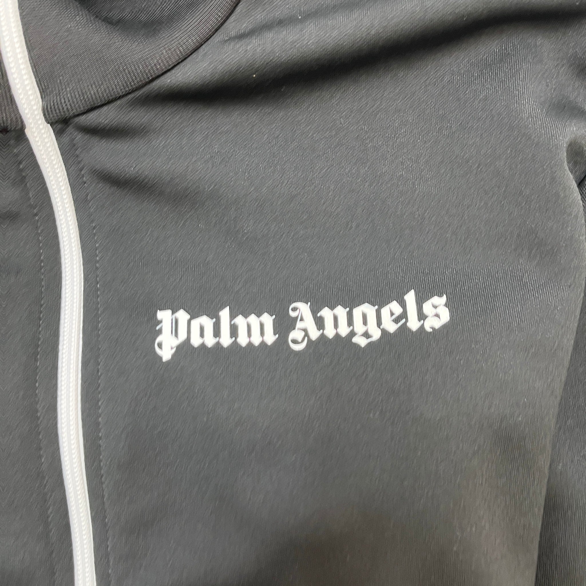 Men's Logo Print Track Jacket Black Size L