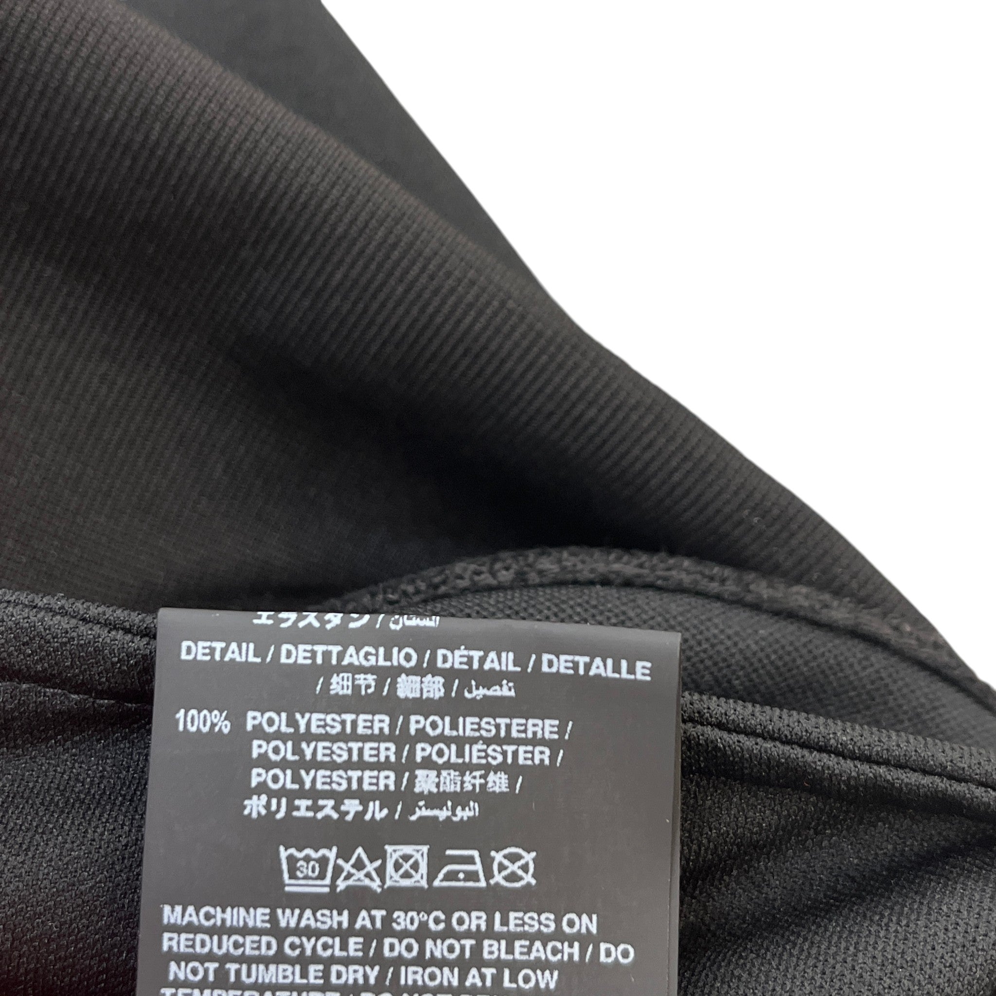 Men's Logo Print Track Jacket Black Size L