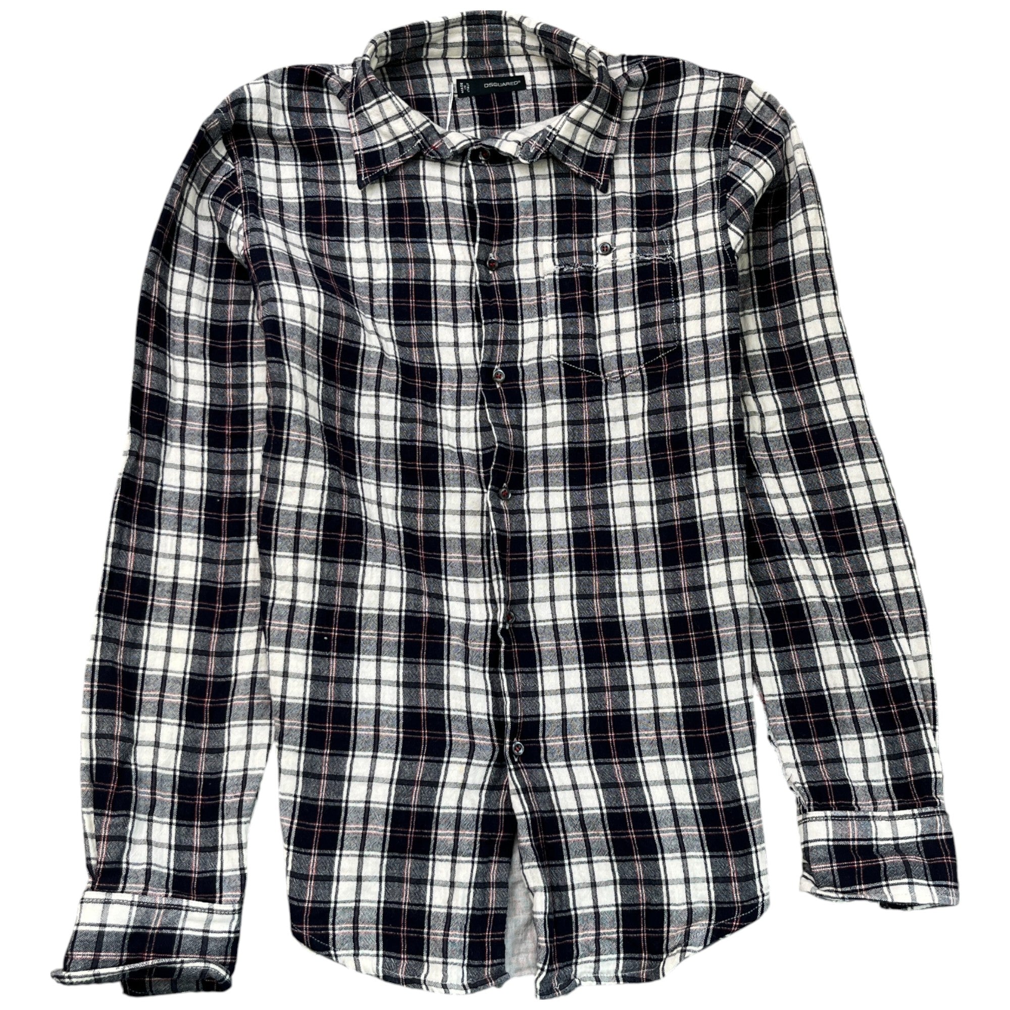 Men's Checkered OverShirt Black Size IT 50 / UK L