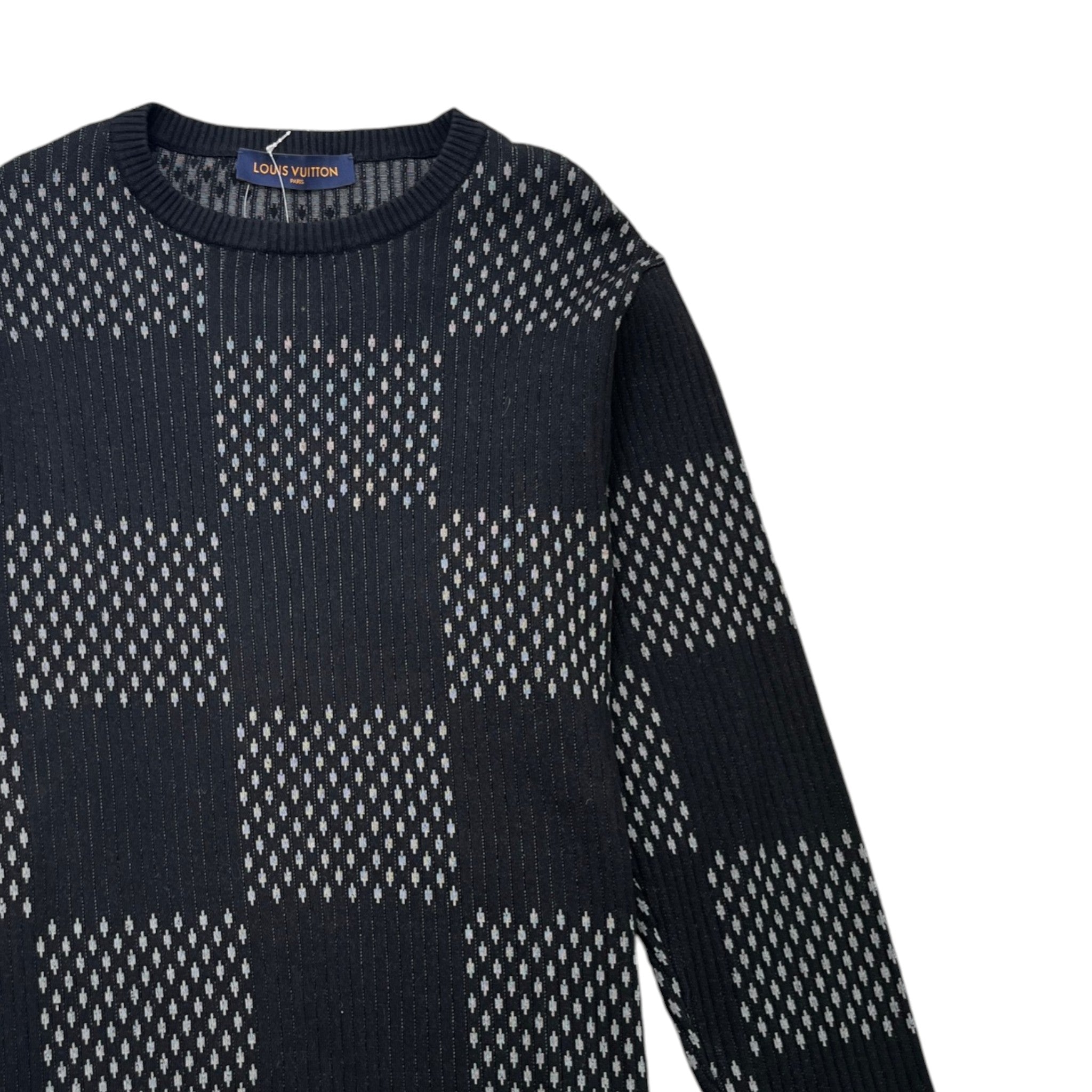 Men's Giant Damier Sweatshirt Black Size L