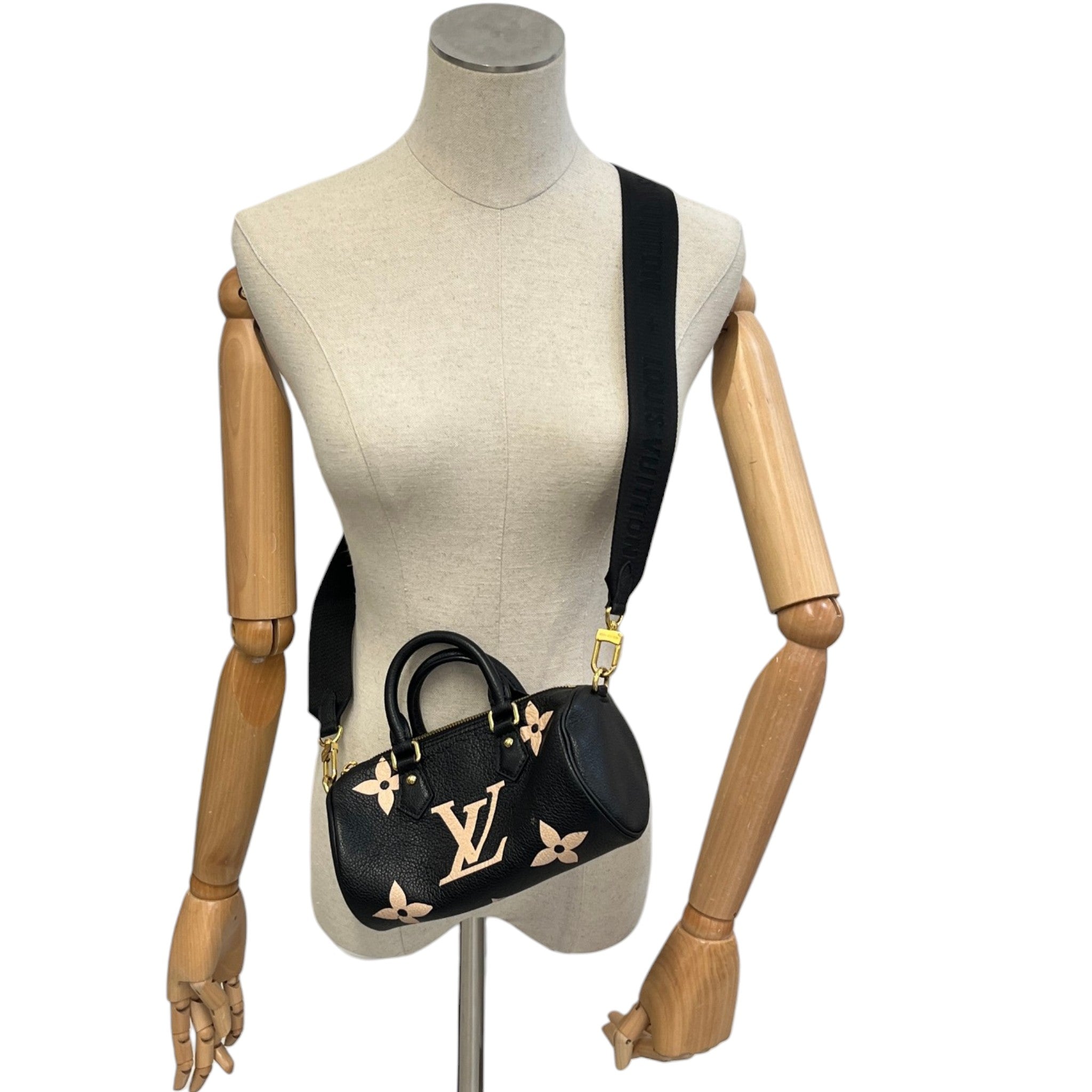 Women's Monogram Nano Speedy Bag Black
