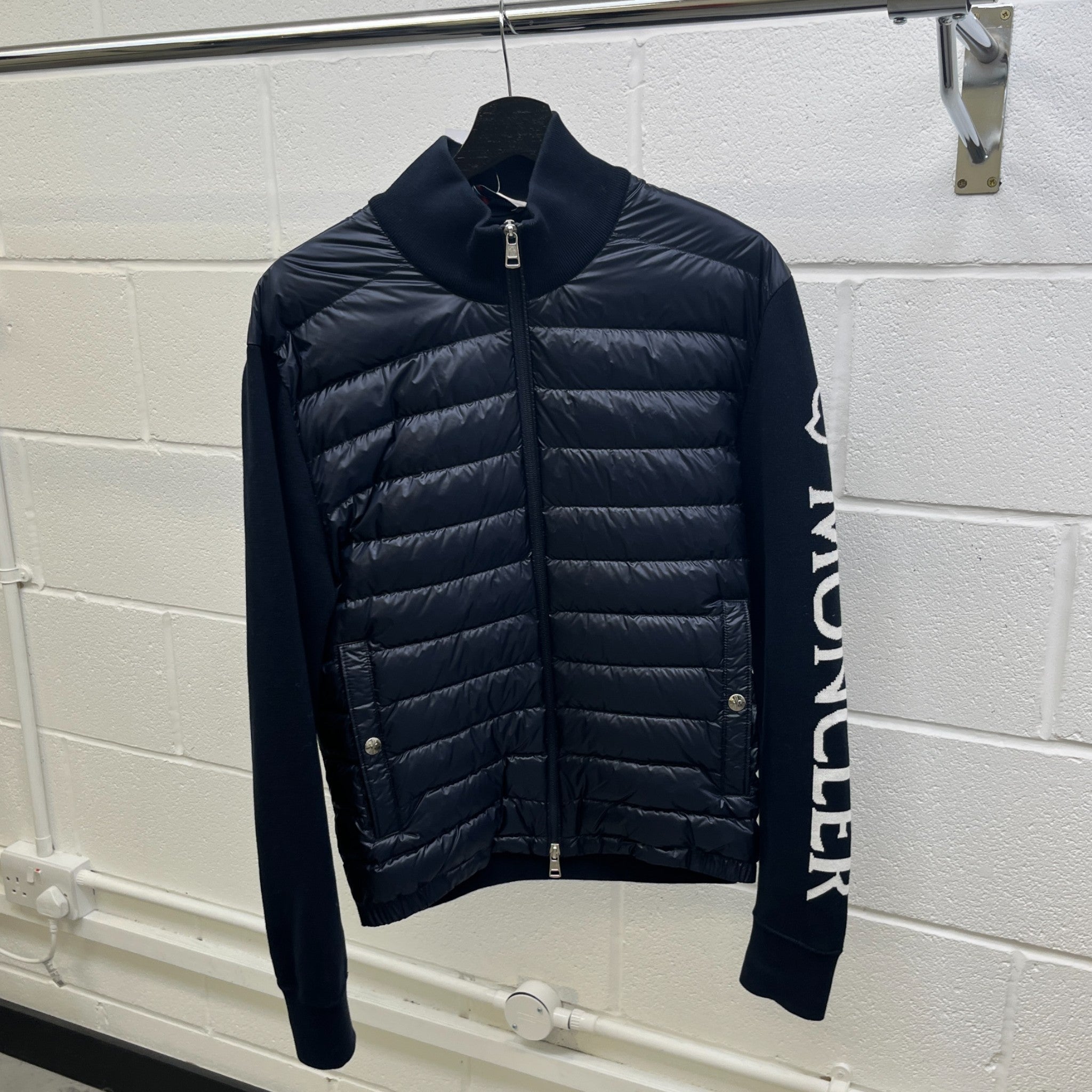 Men's Cardigan Tricot Jacket Navy Size M