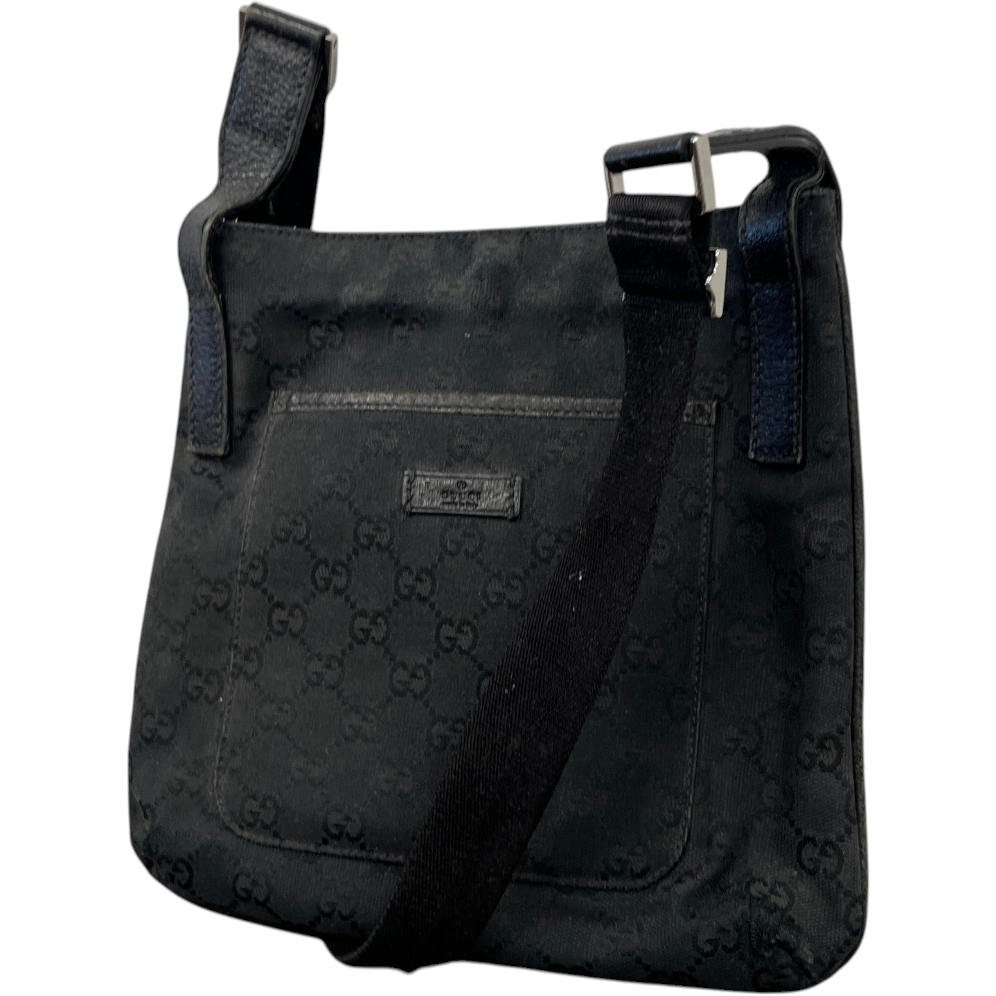 Men's Gg Supreme Crossbody Bag Black