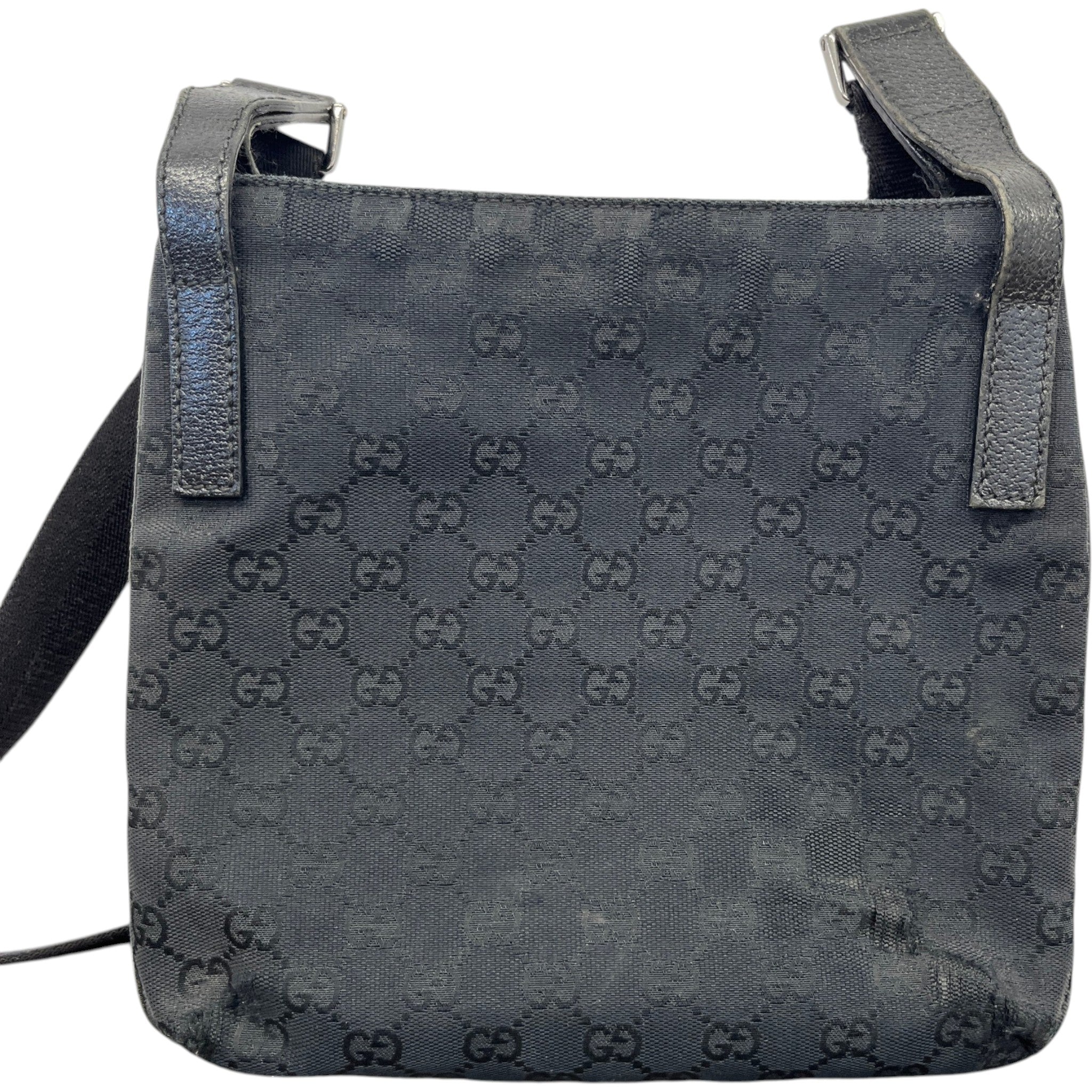 Men's Gg Supreme Crossbody Bag Black