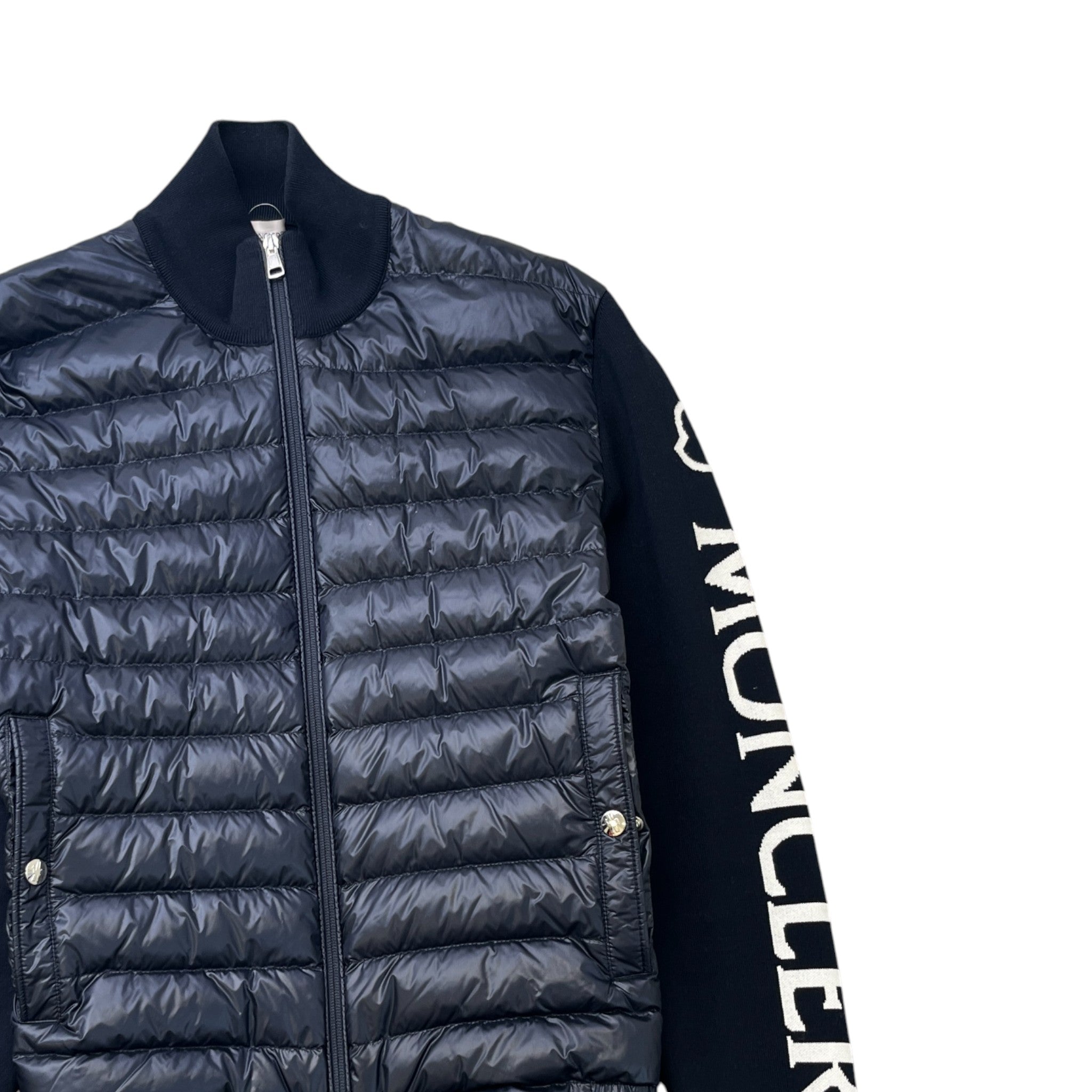 Men's Cardigan Tricot Jacket Navy Size M