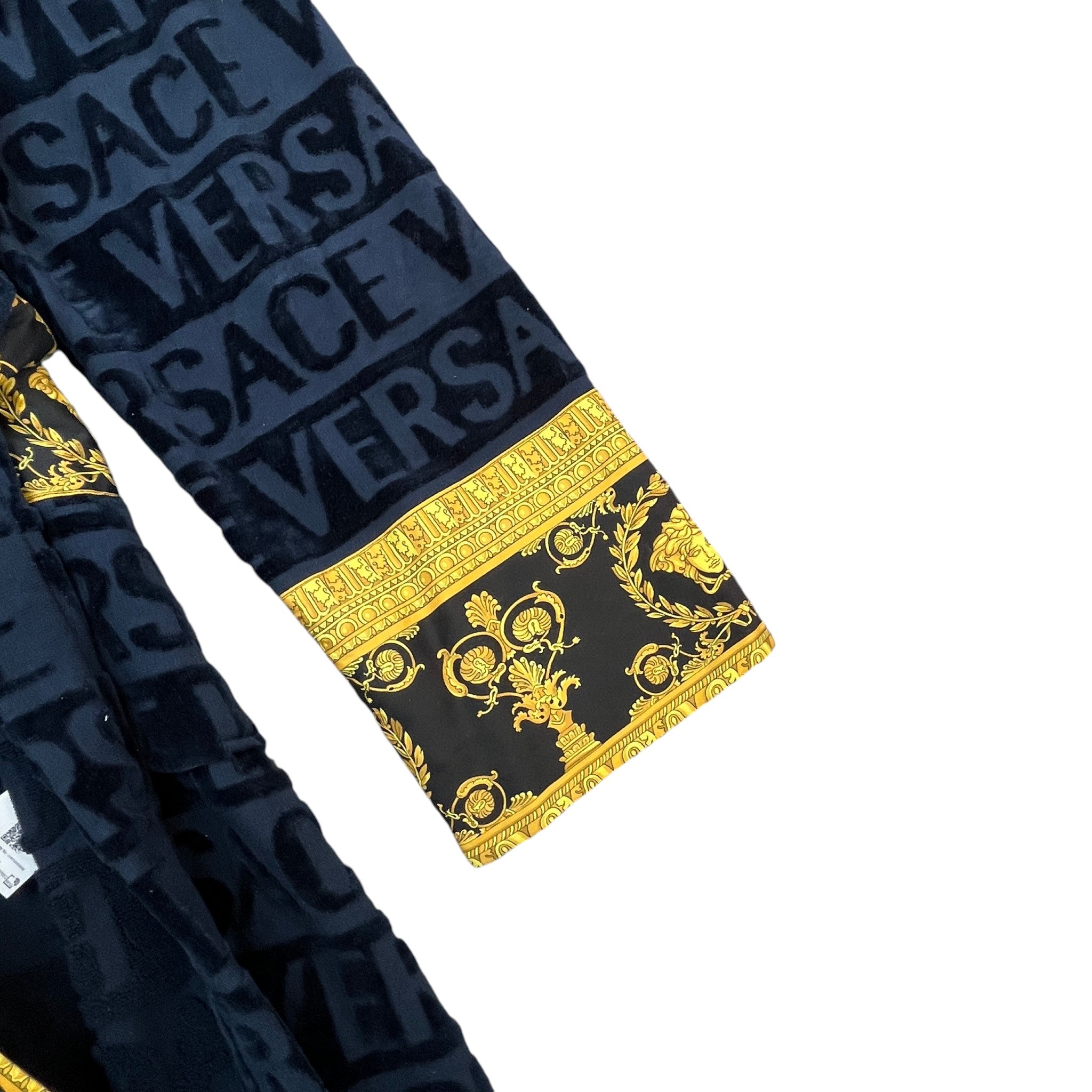 Men's I ♡ Baroque Bath Robe Navy Size L