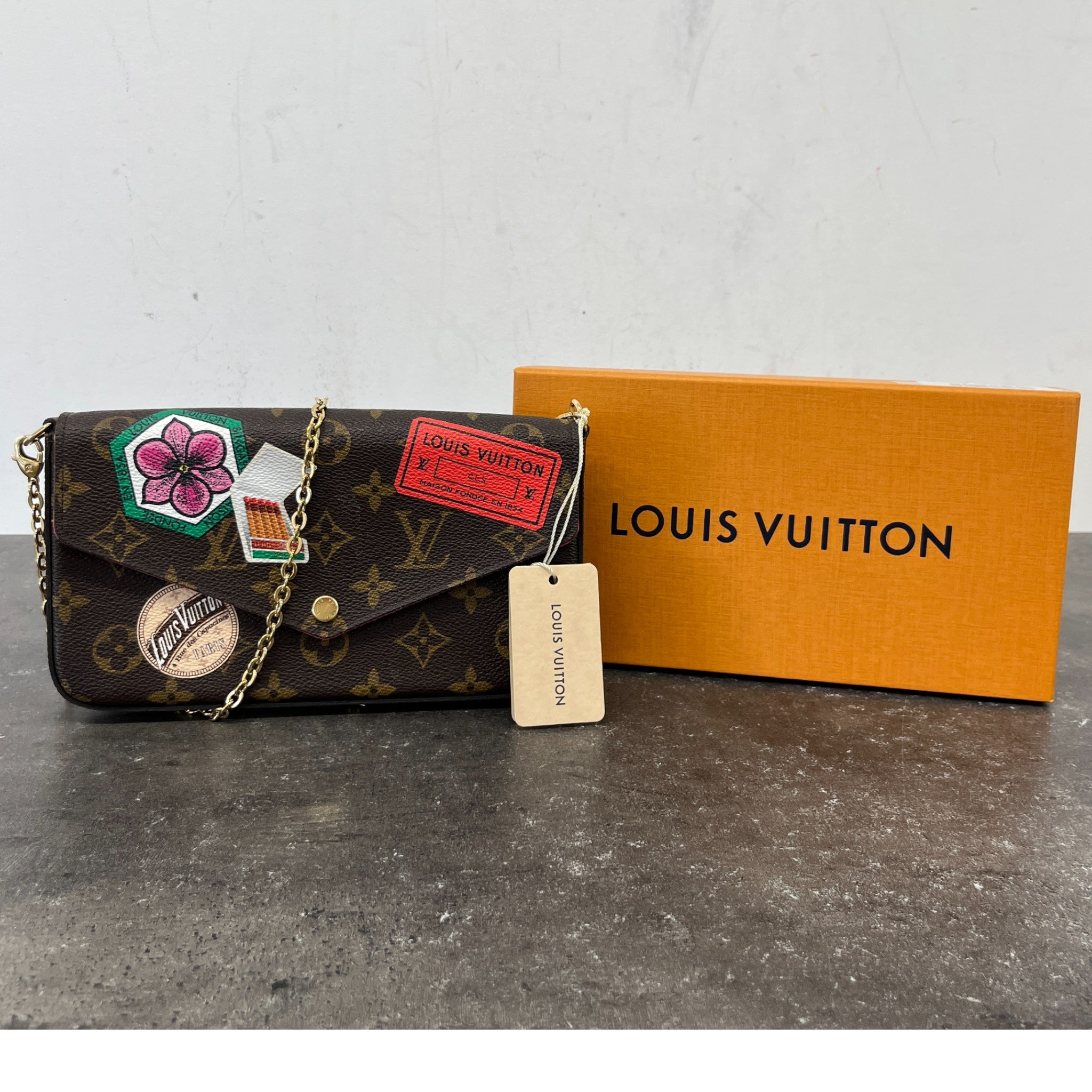 Women's Monogram Pochette Felicie World Tour Bag Brown