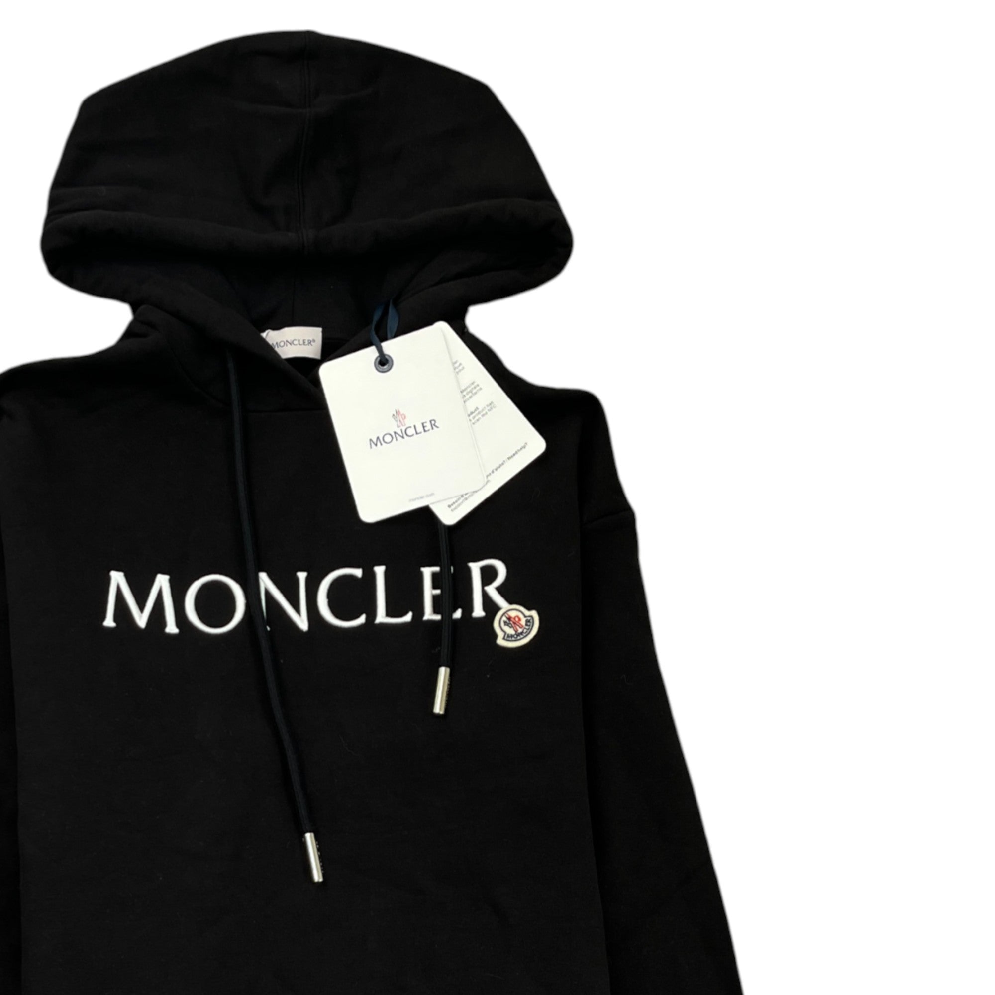 Men's Embroidered Logo Hoodie Black Size XXS